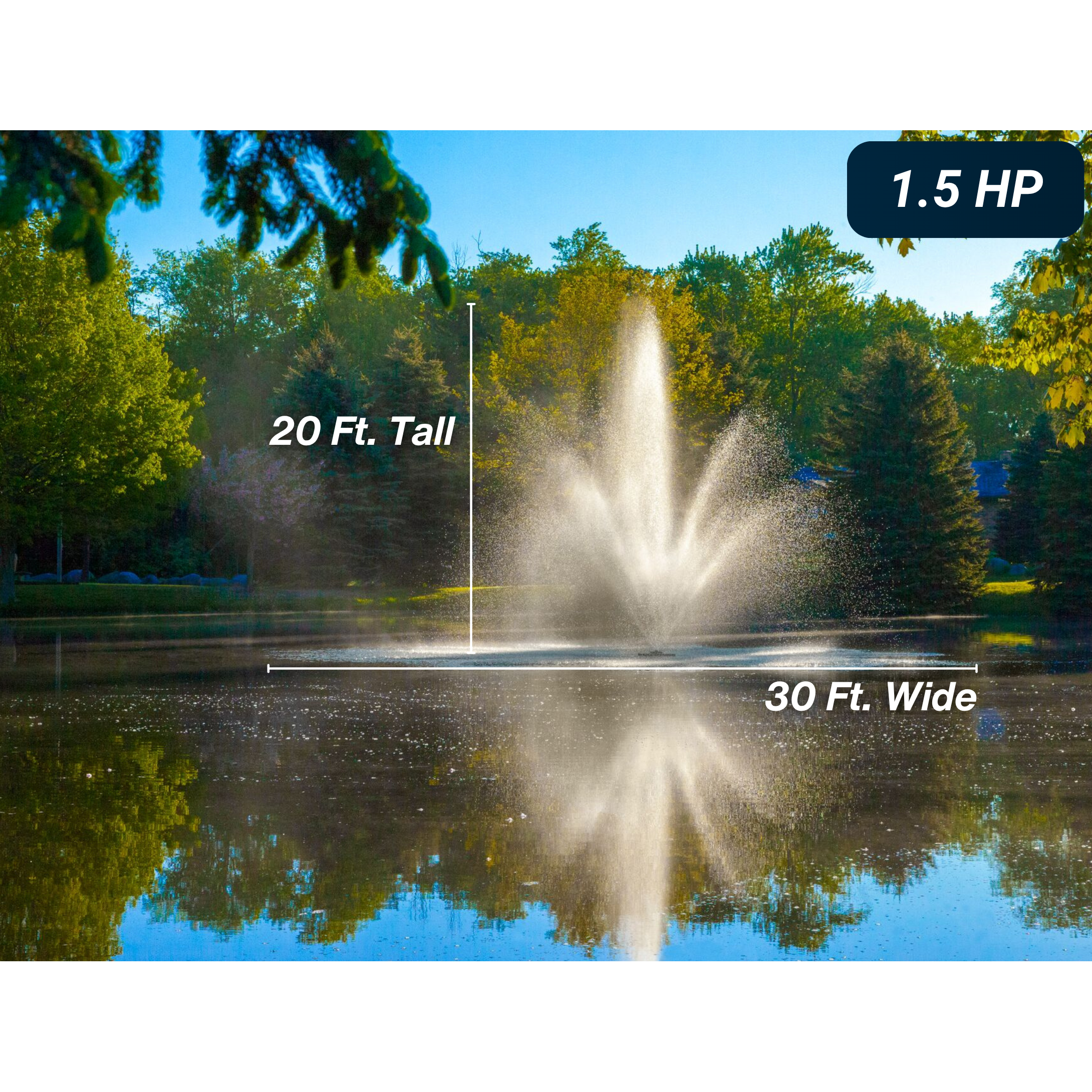 Scott Aerator Cambridge Pond Fountain