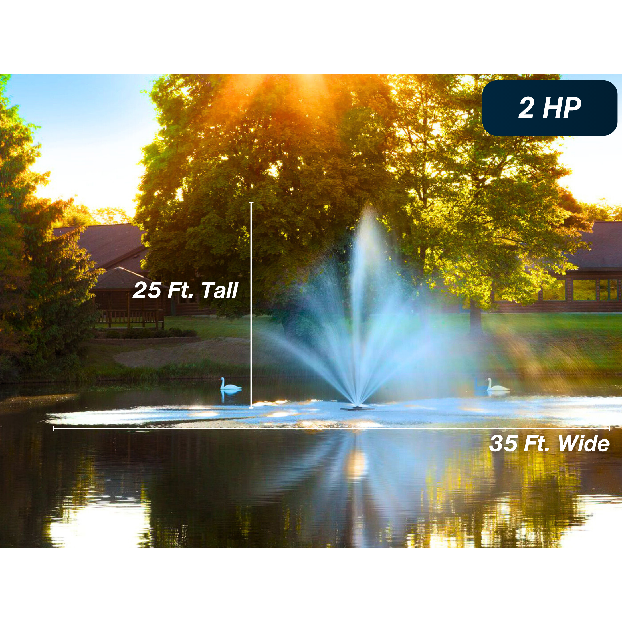 Scott Aerator Cambridge Pond Fountain