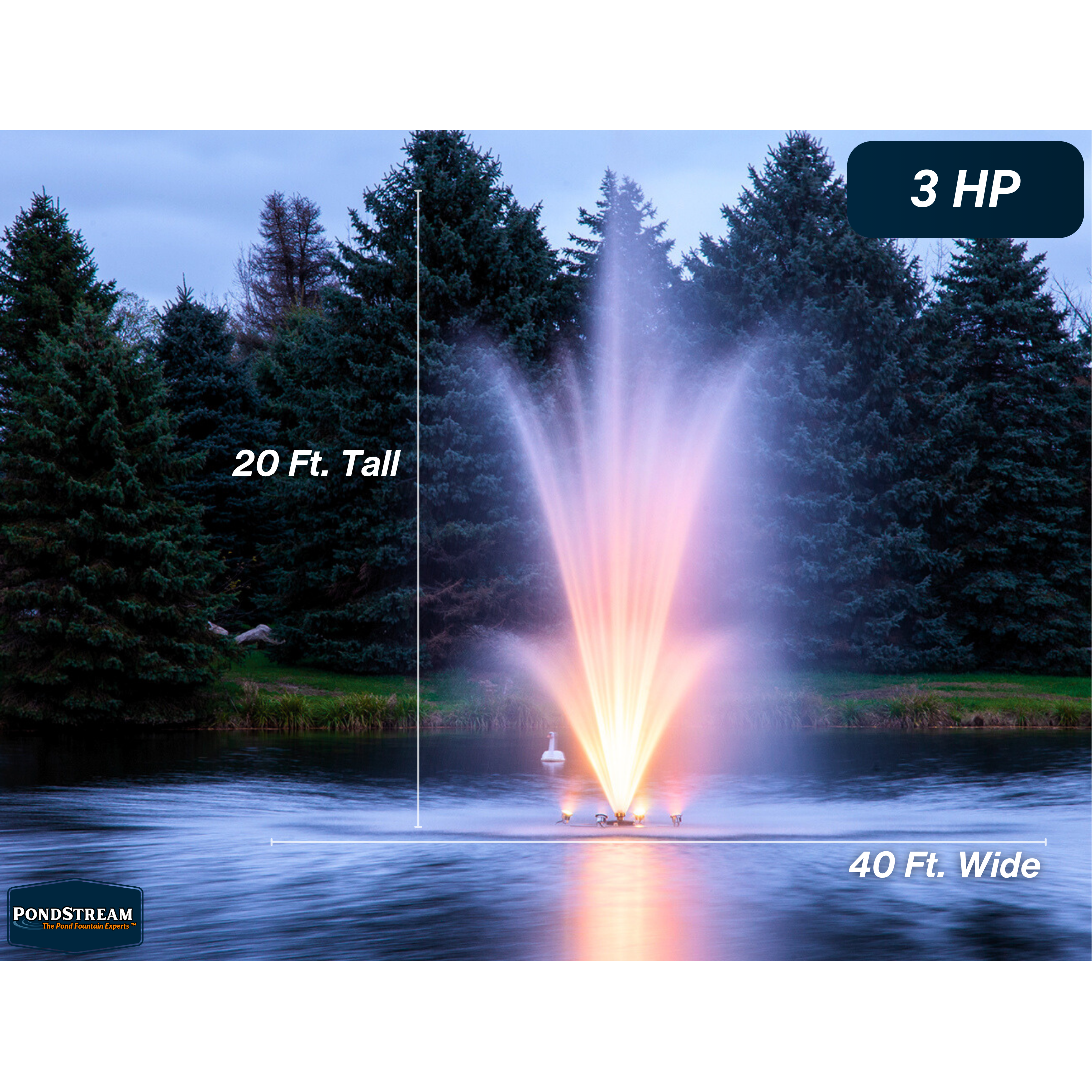 Scott Aerator Amherst Pond Fountain