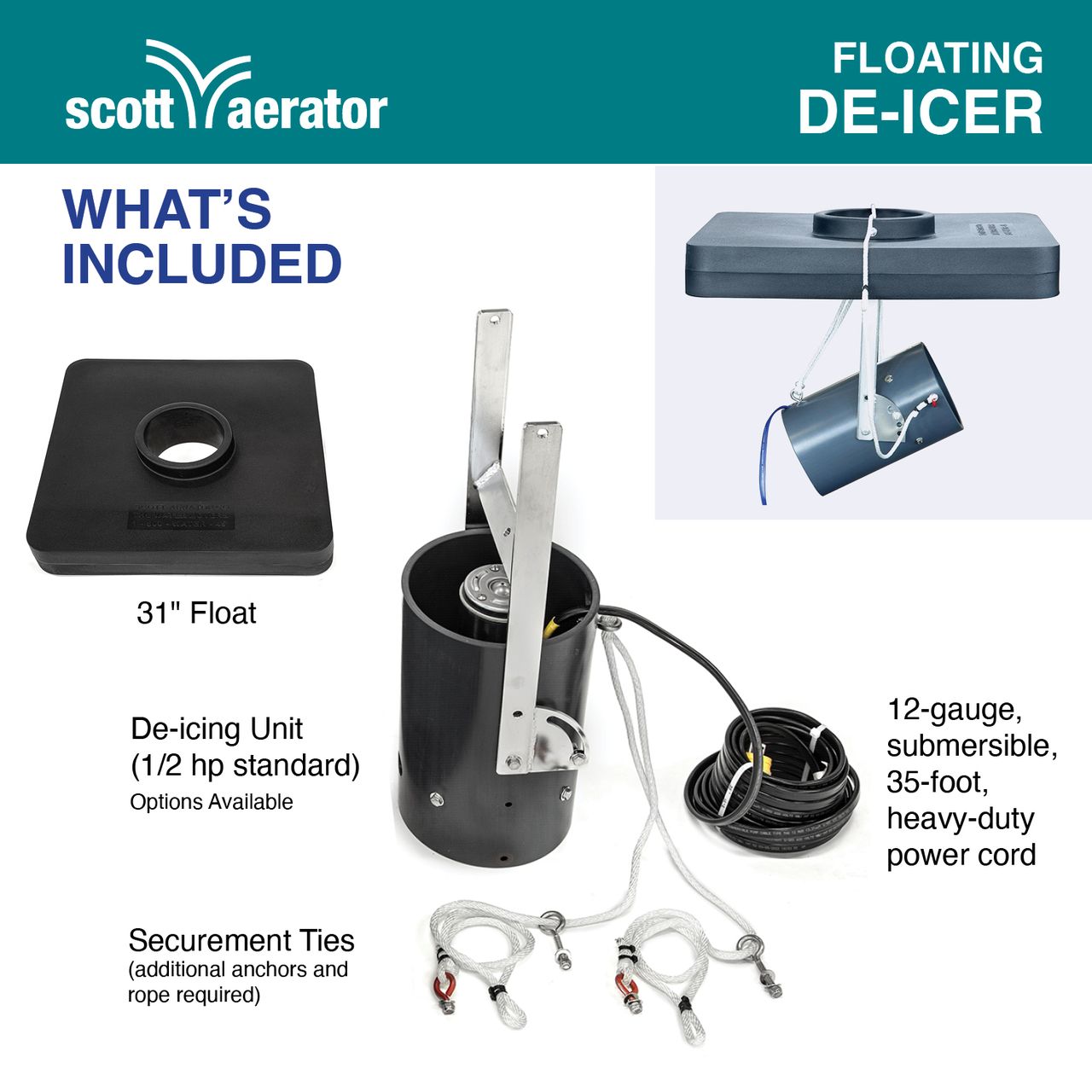 Scott Aerator Floating Dock De-Icer