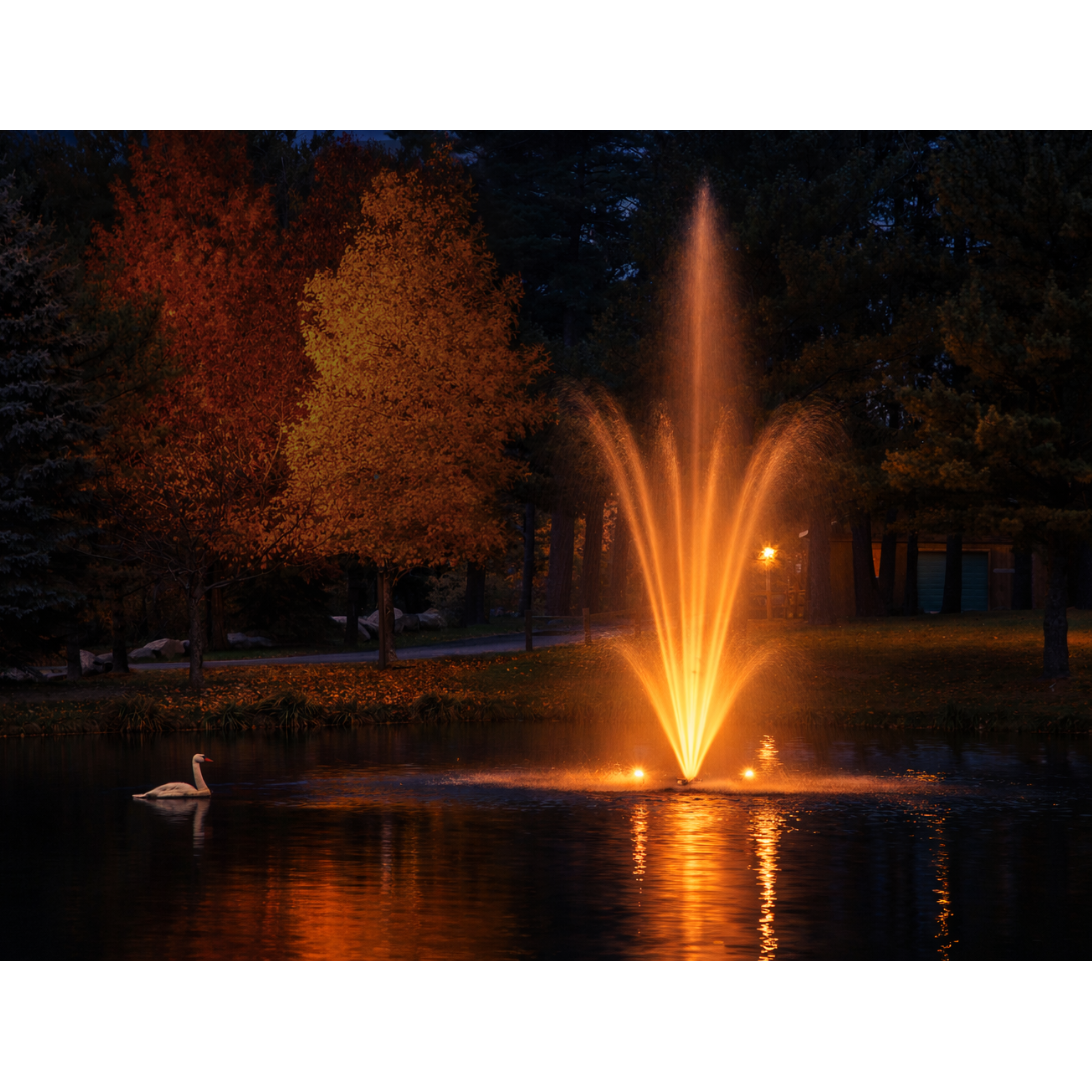 Scott Aerator Amherst Pond Fountain
