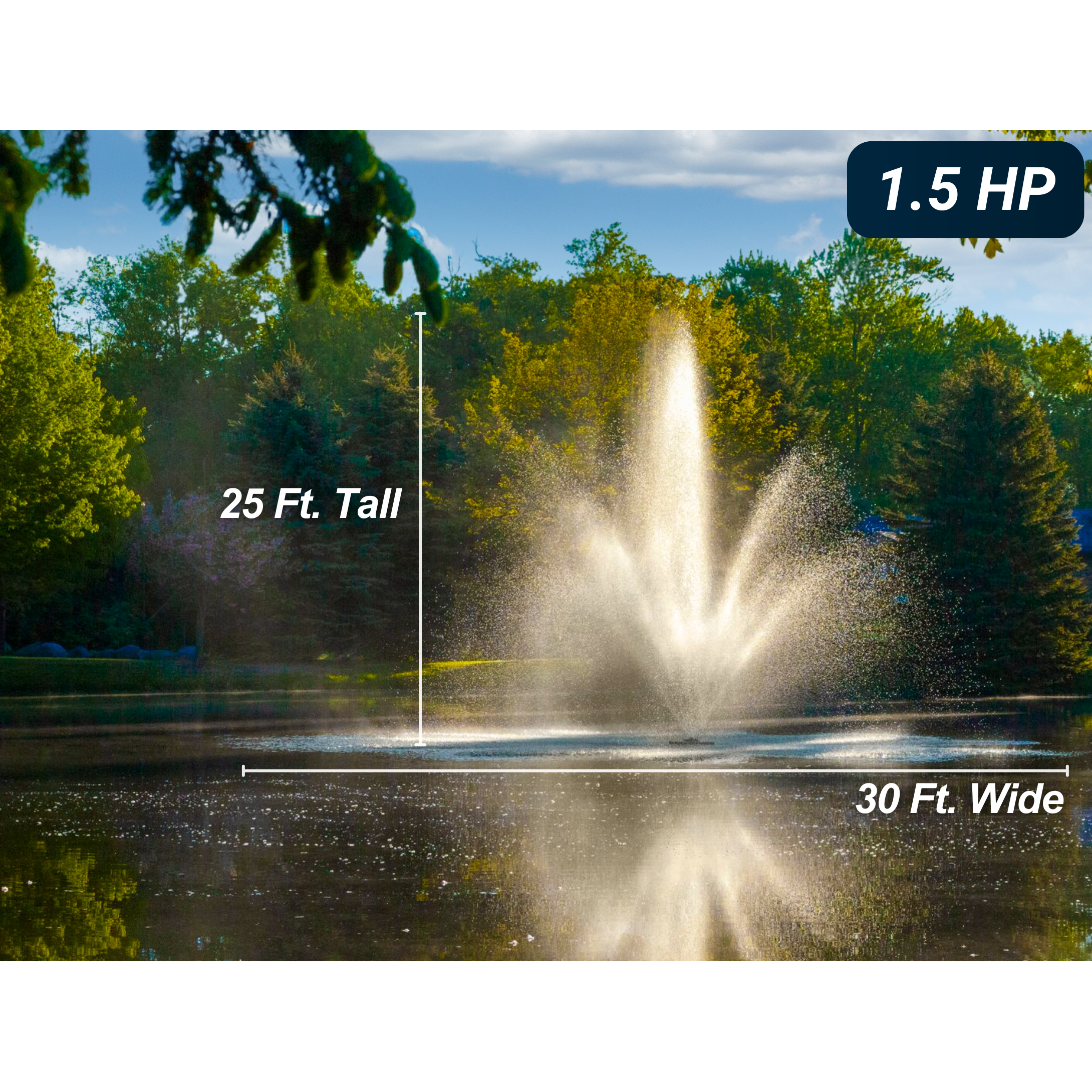 Scott Aerator Cambridge Pond Fountain