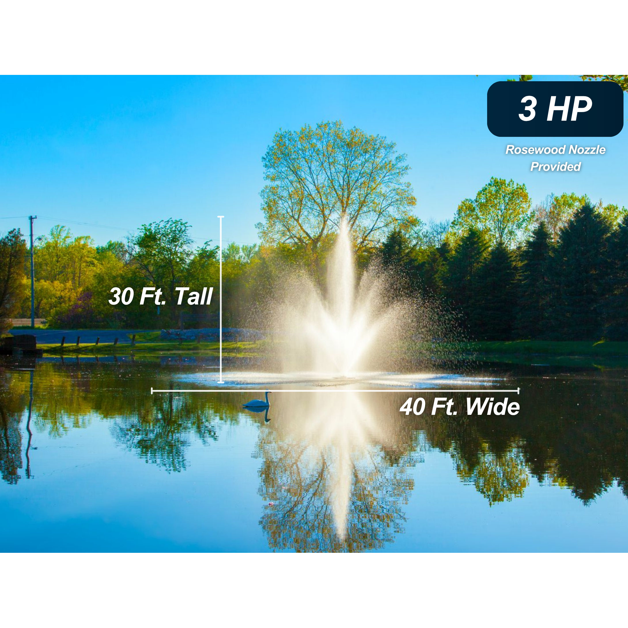 Scott Aerator Cambridge Pond Fountain