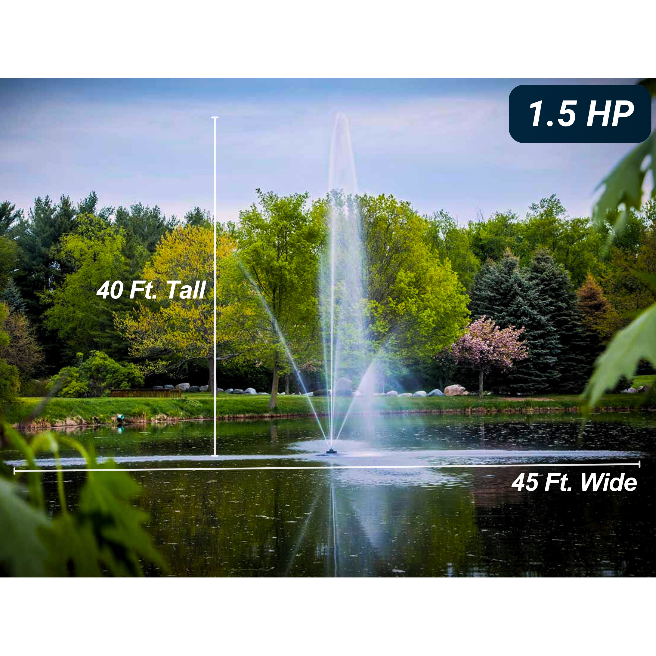 Scott Aerator Clover Pond Fountain