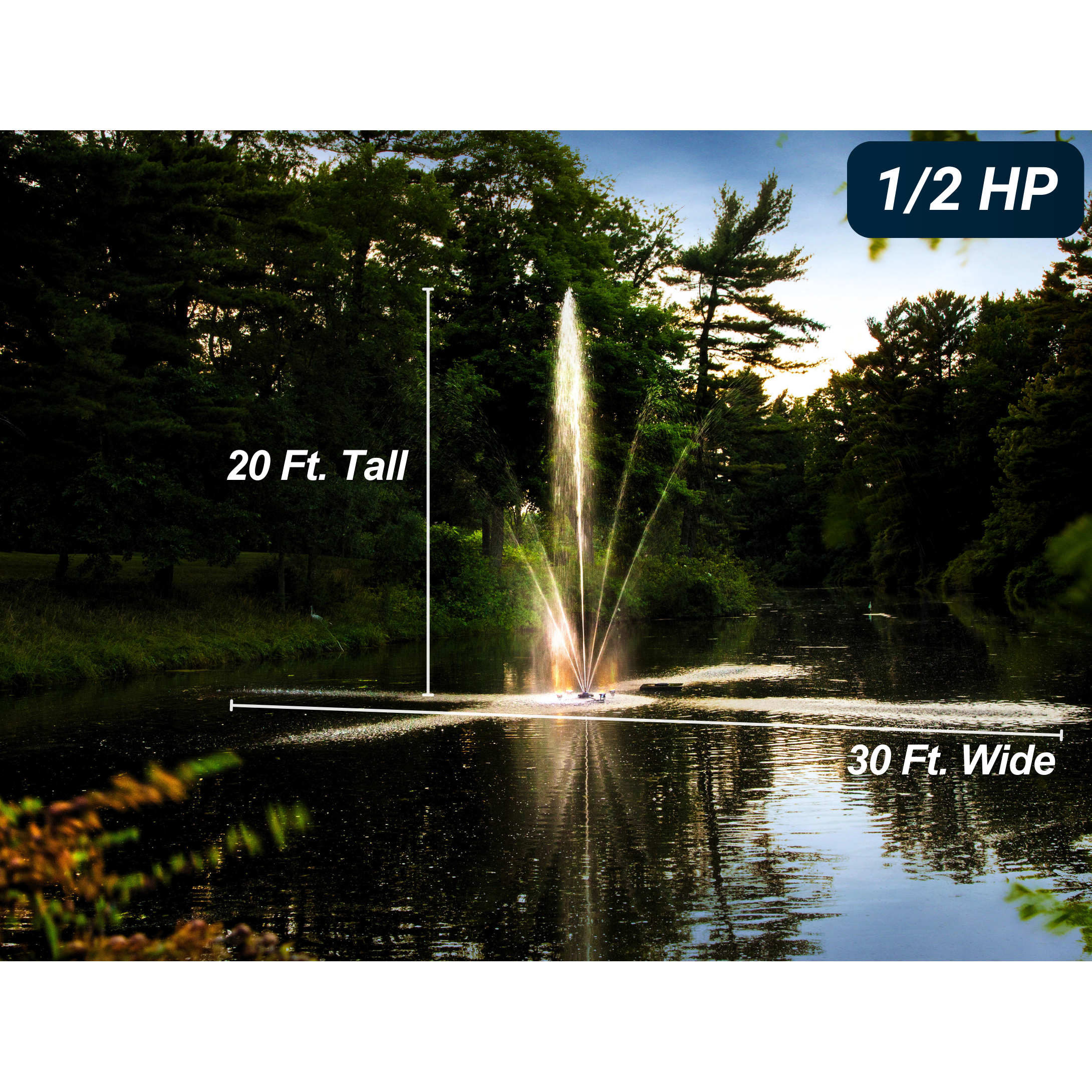 Scott Aerator Clover Pond Fountain