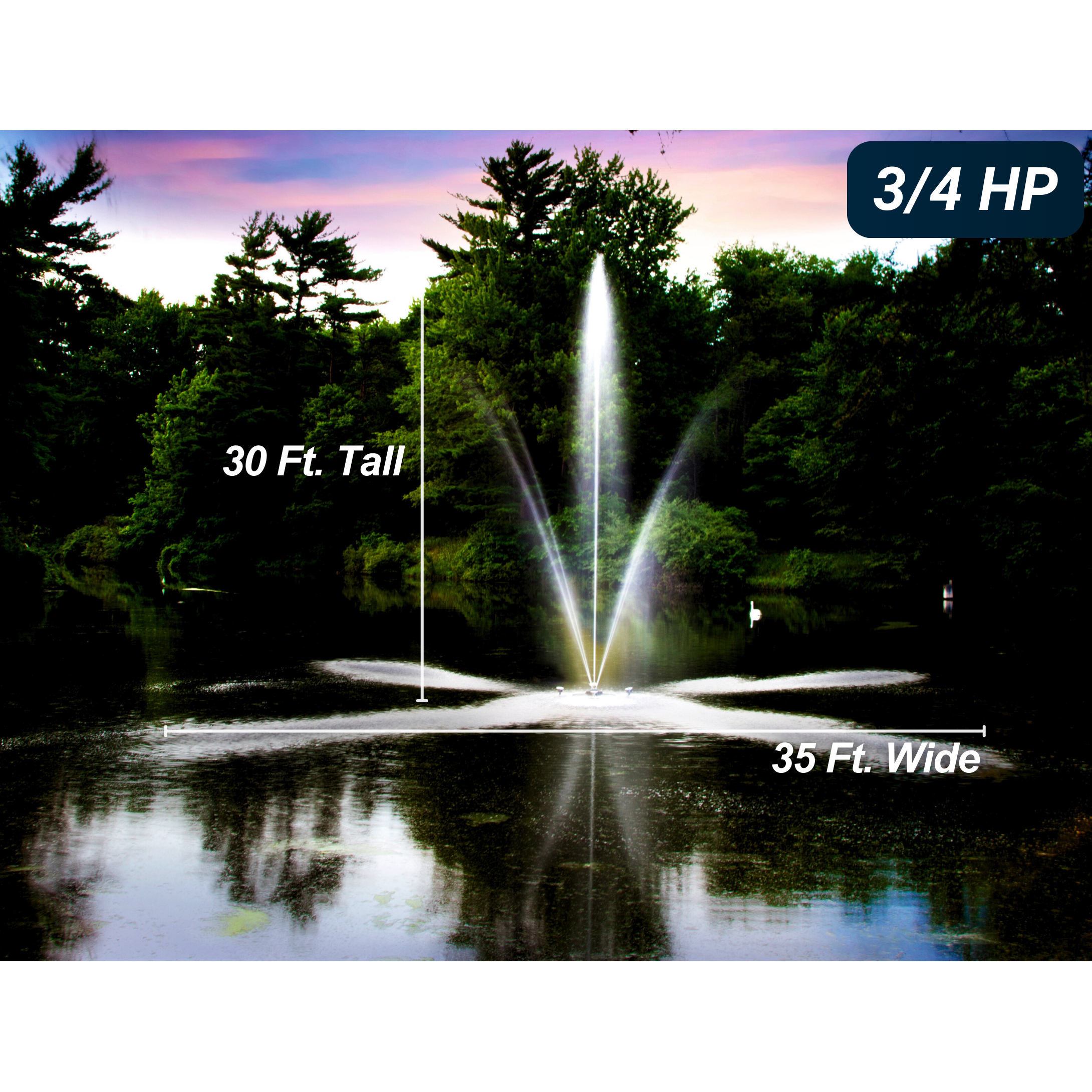 Scott Aerator Clover Pond Fountain