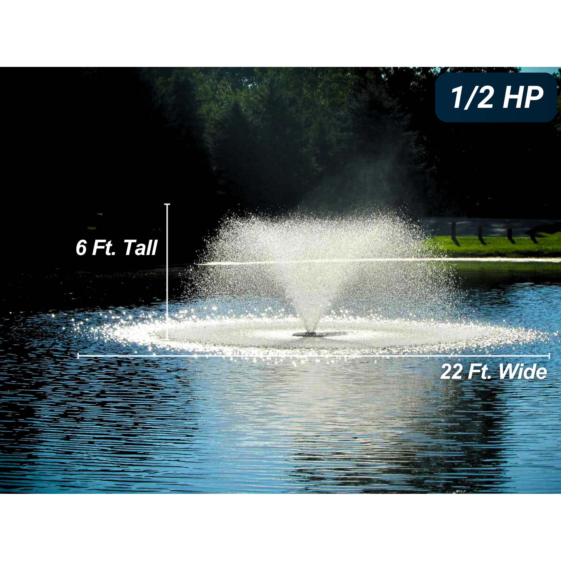 Scott Aerator DA-20 Aerating Pond Fountain