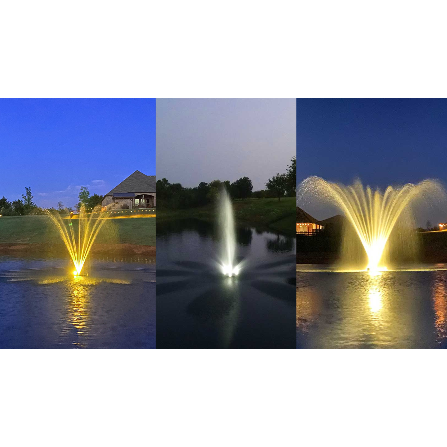 Warm White Fountain Lights