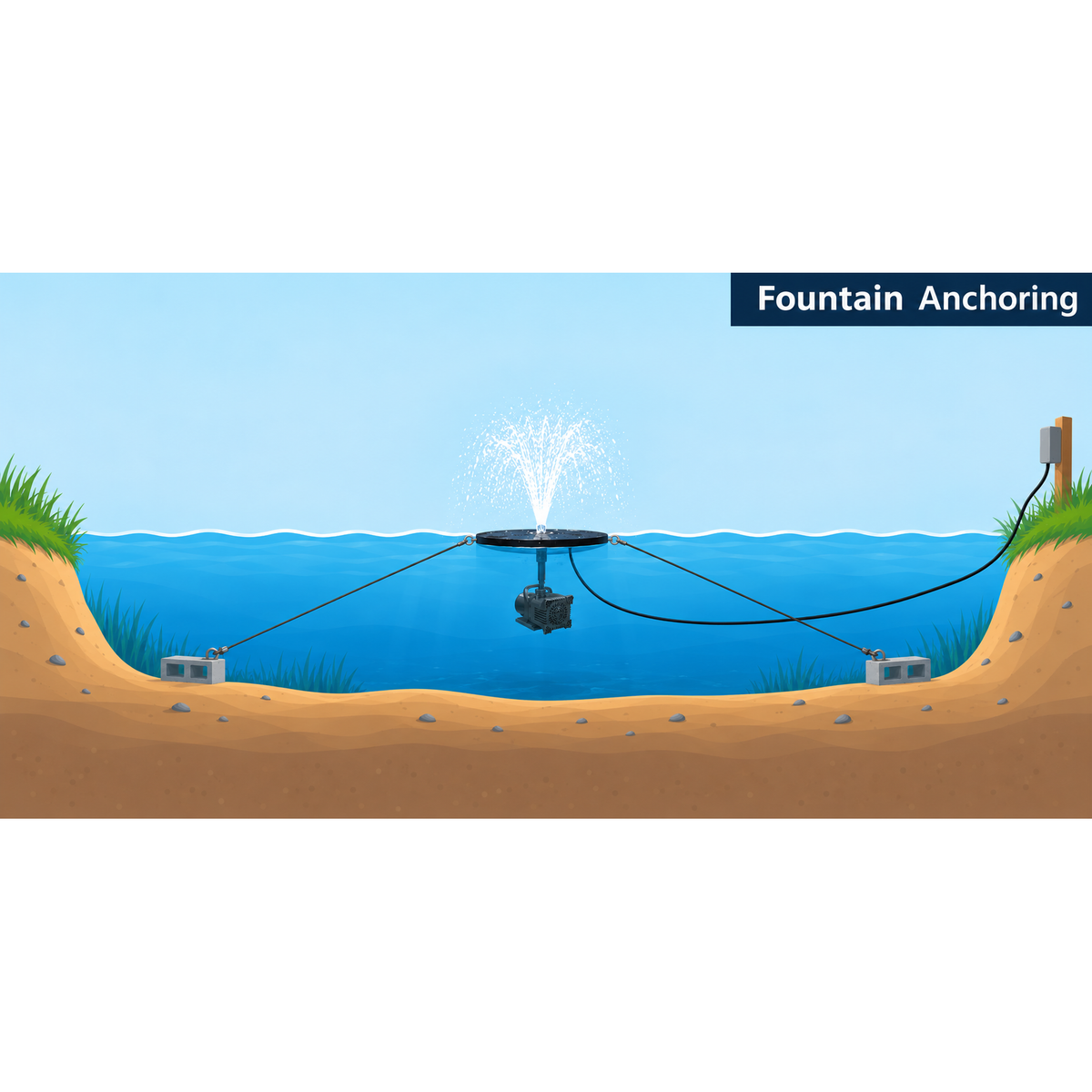 SuperiorPond SFX 4-In-1 Pond Fountain