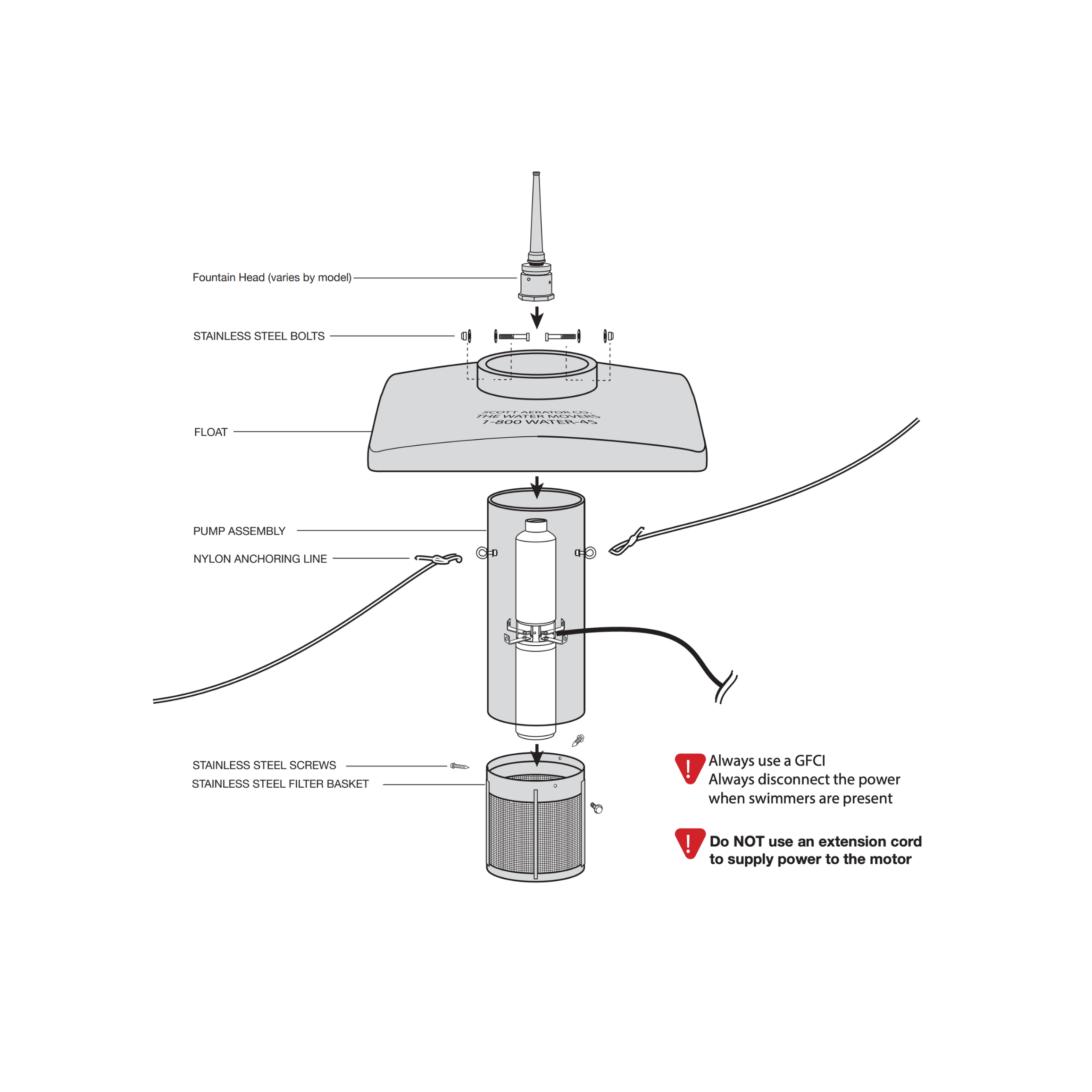 Scott Aerator Amherst Pond Fountain