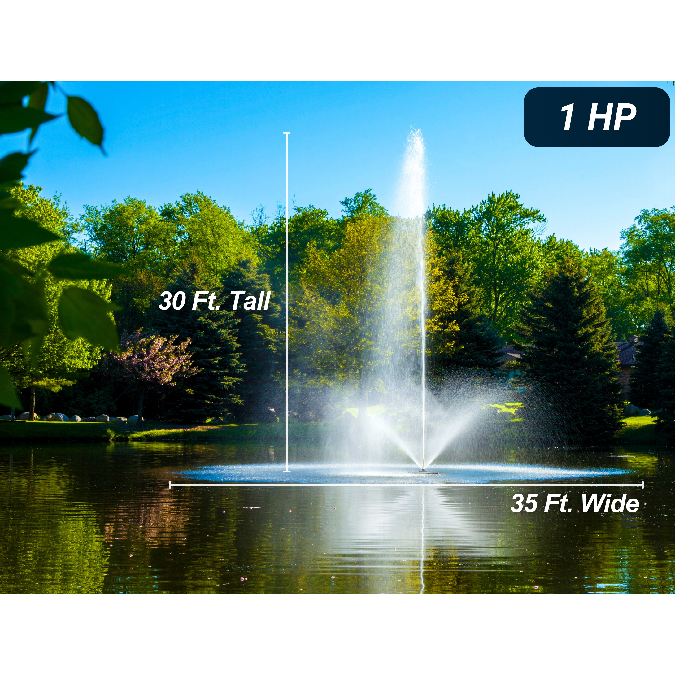 Scott Aerator Skyward Pond Fountain