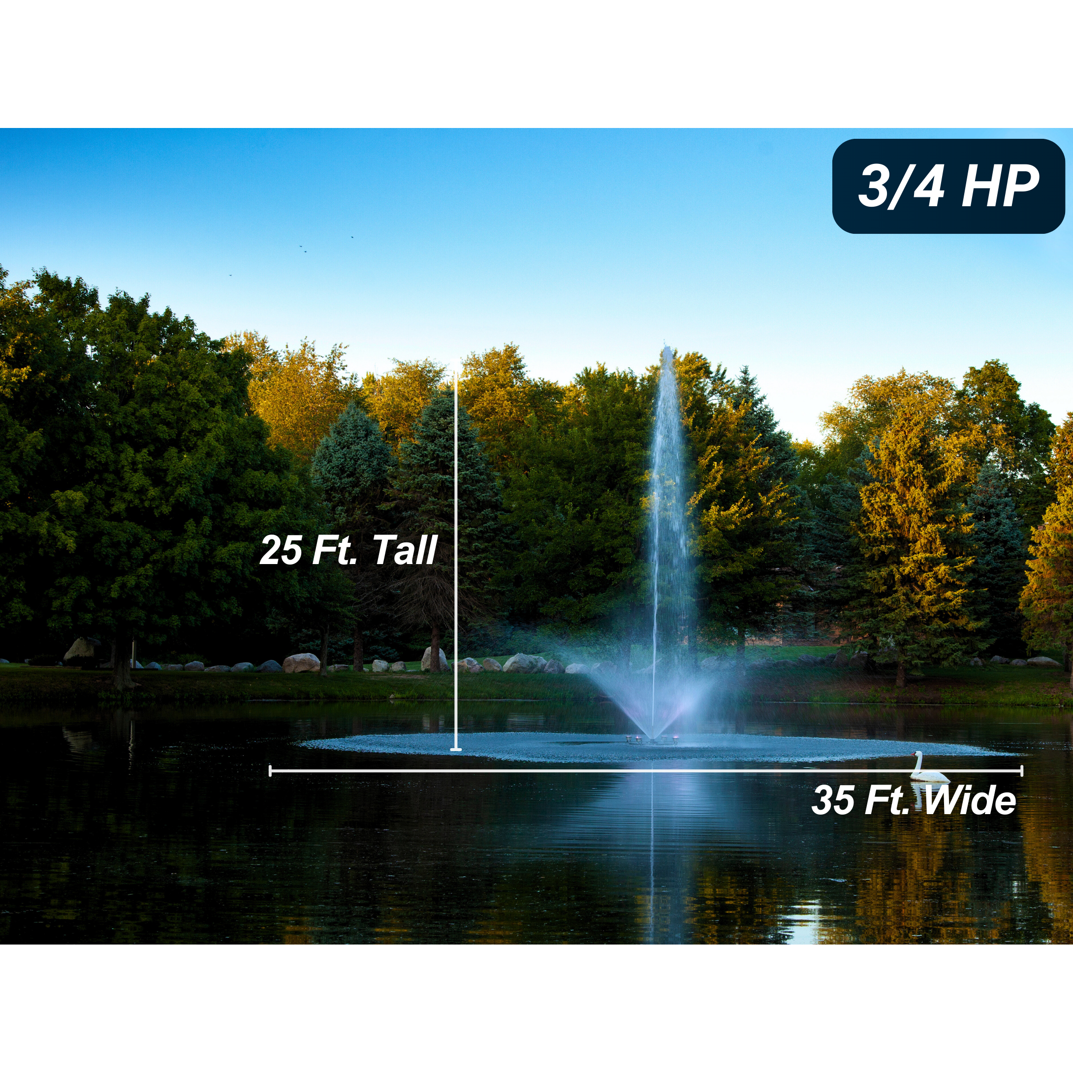 Scott Aerator Skyward Pond Fountain