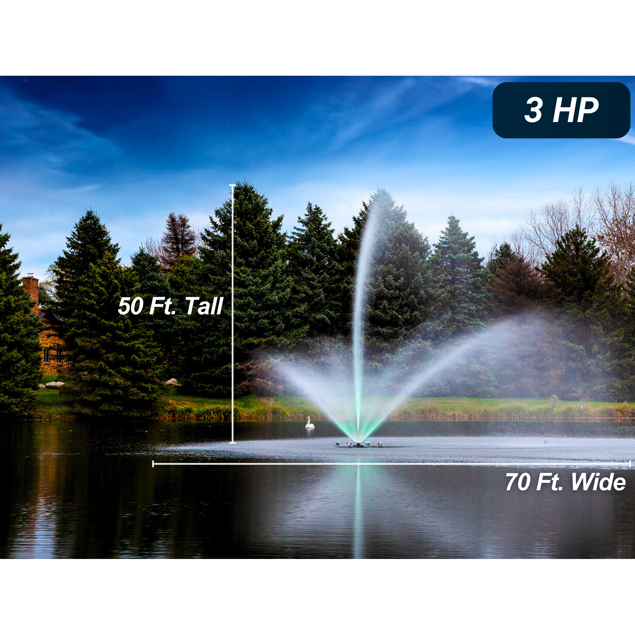 Scott Aerator Skyward Pond Fountain