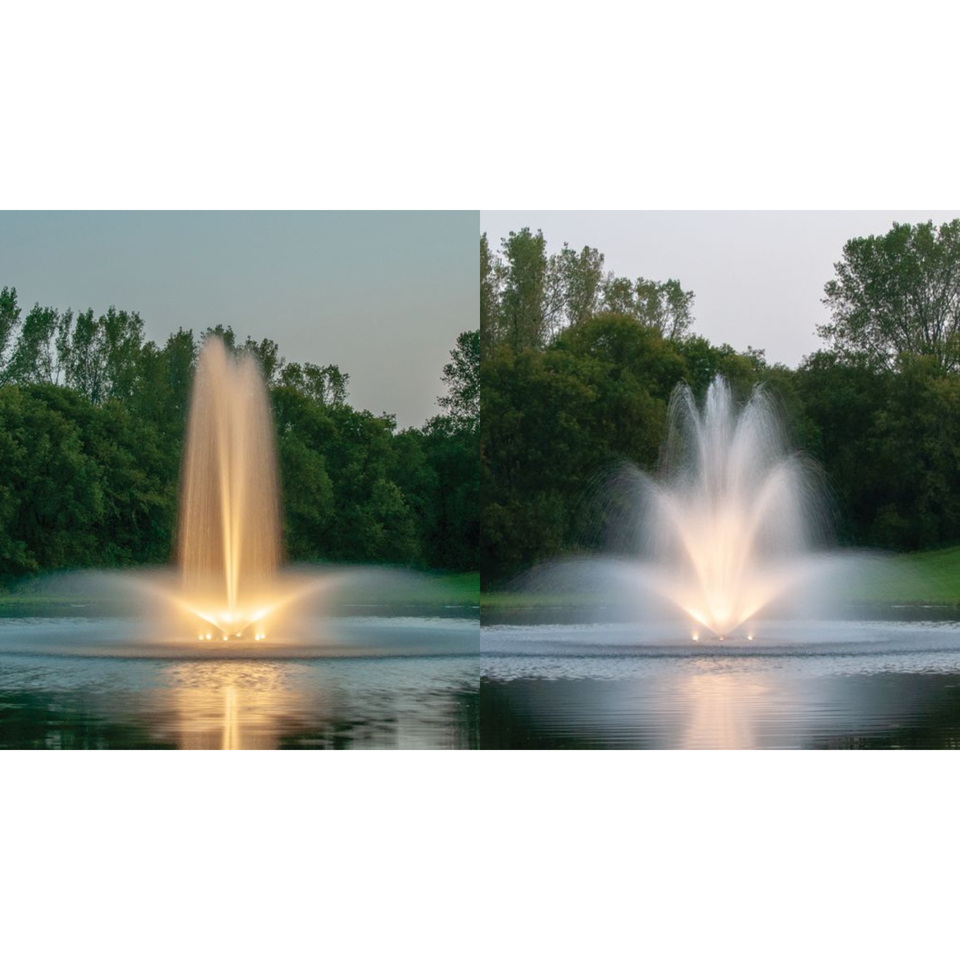 Warm White Fountain Lights
