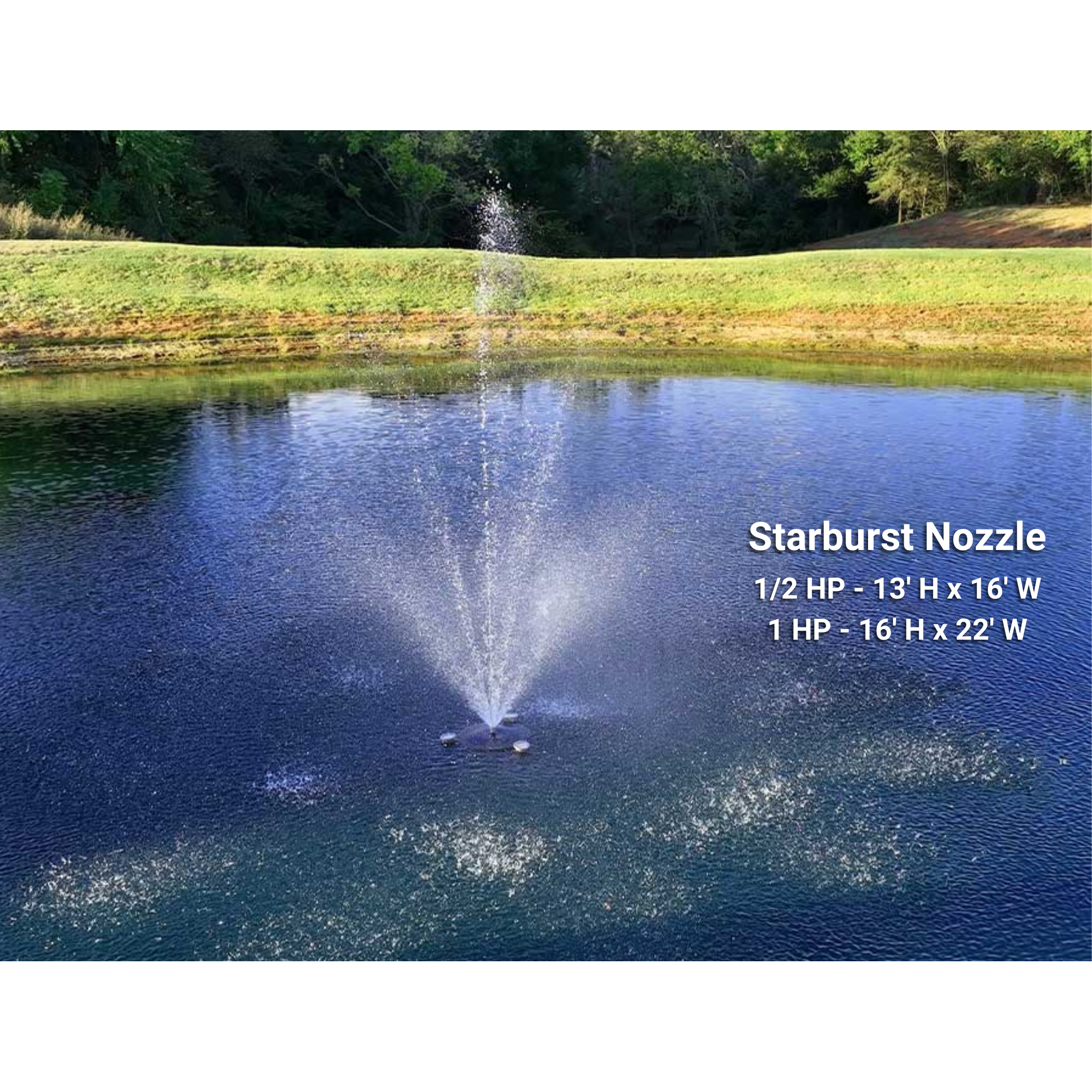 PondSelect Pro Series 5-In-1 Pond Fountain