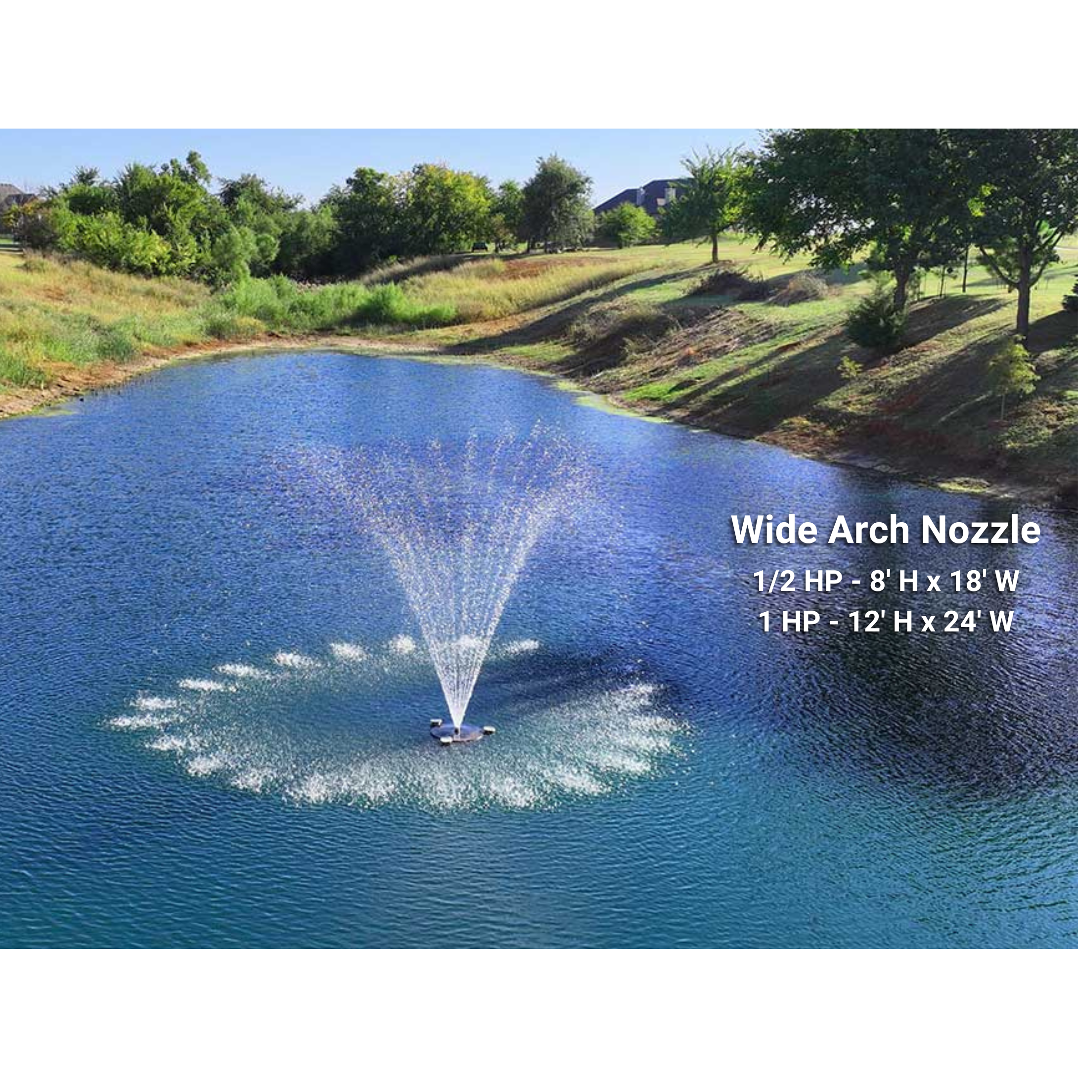 PondSelect Pro Series 5-In-1 Pond Fountain