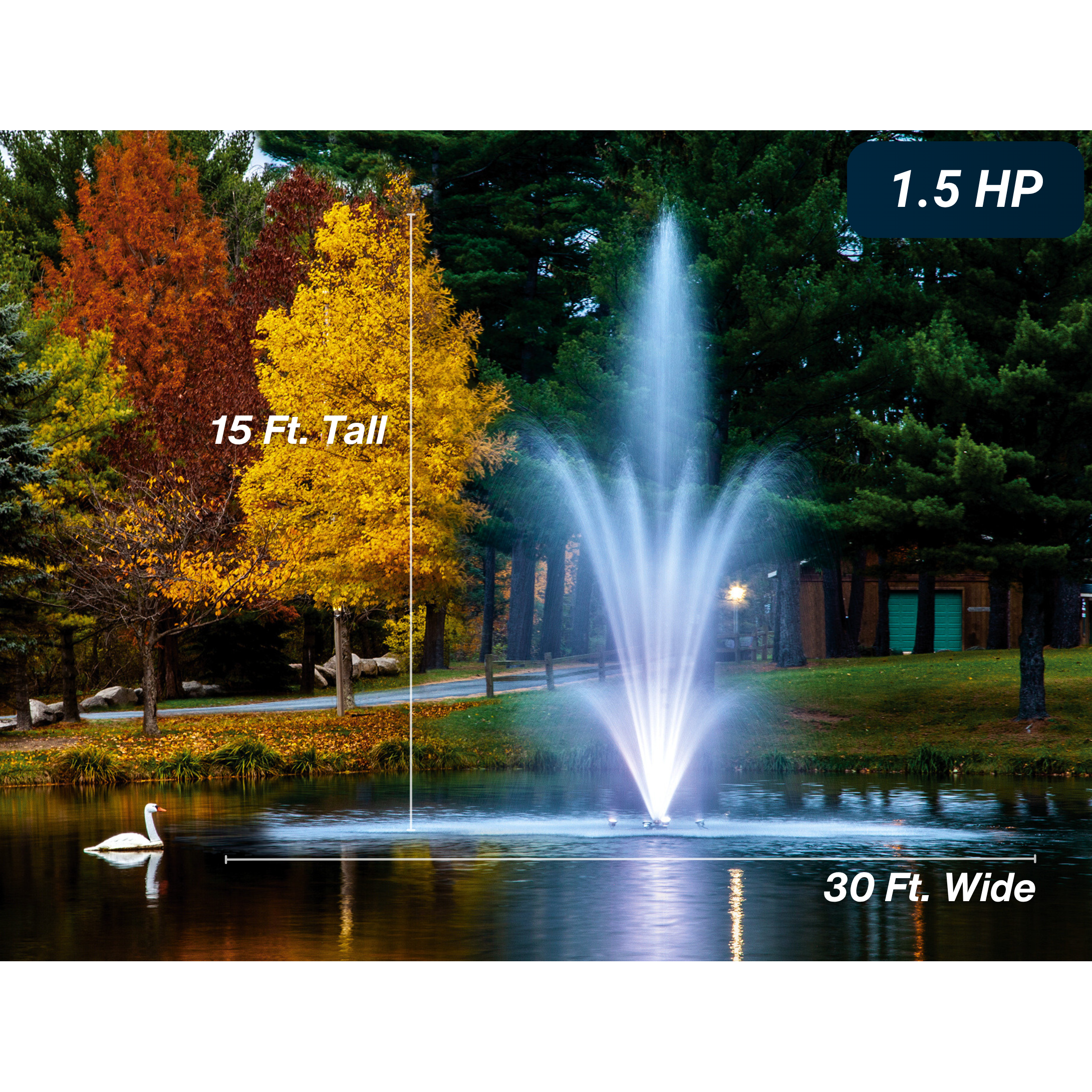 Scott Aerator Amherst Pond Fountain