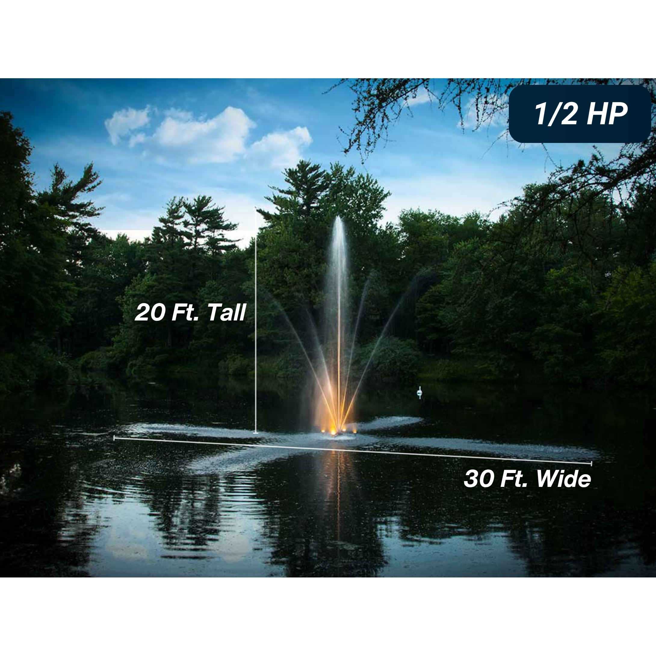 Scott Aerator Clover Pond Fountain