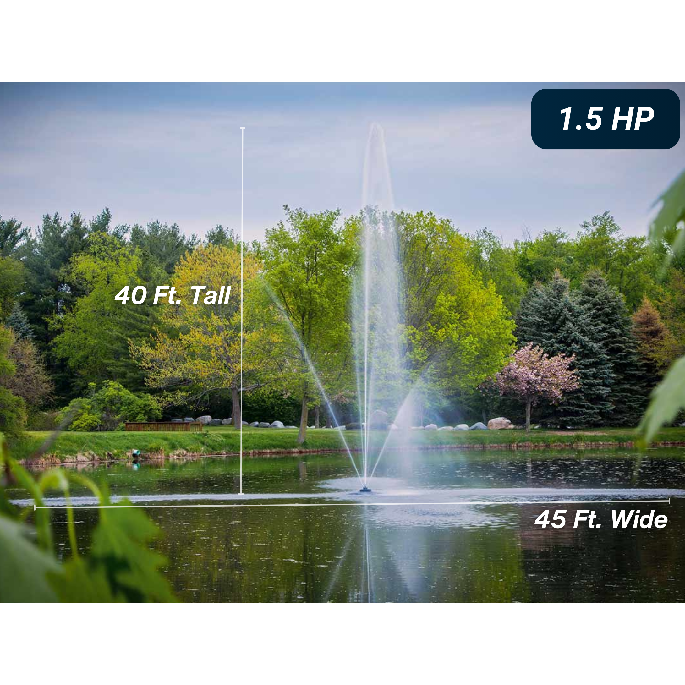 Scott Aerator Clover Pond Fountain