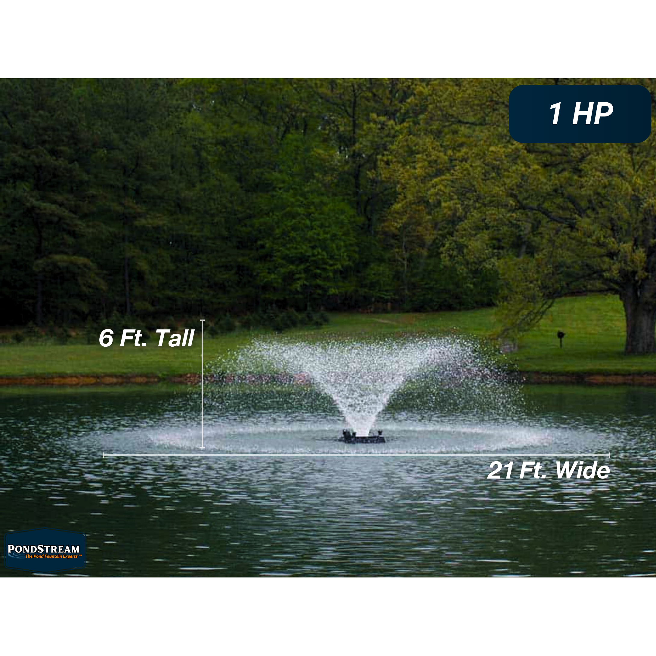 Bearon Aquatics Powerhouse Aerating Pond Fountain