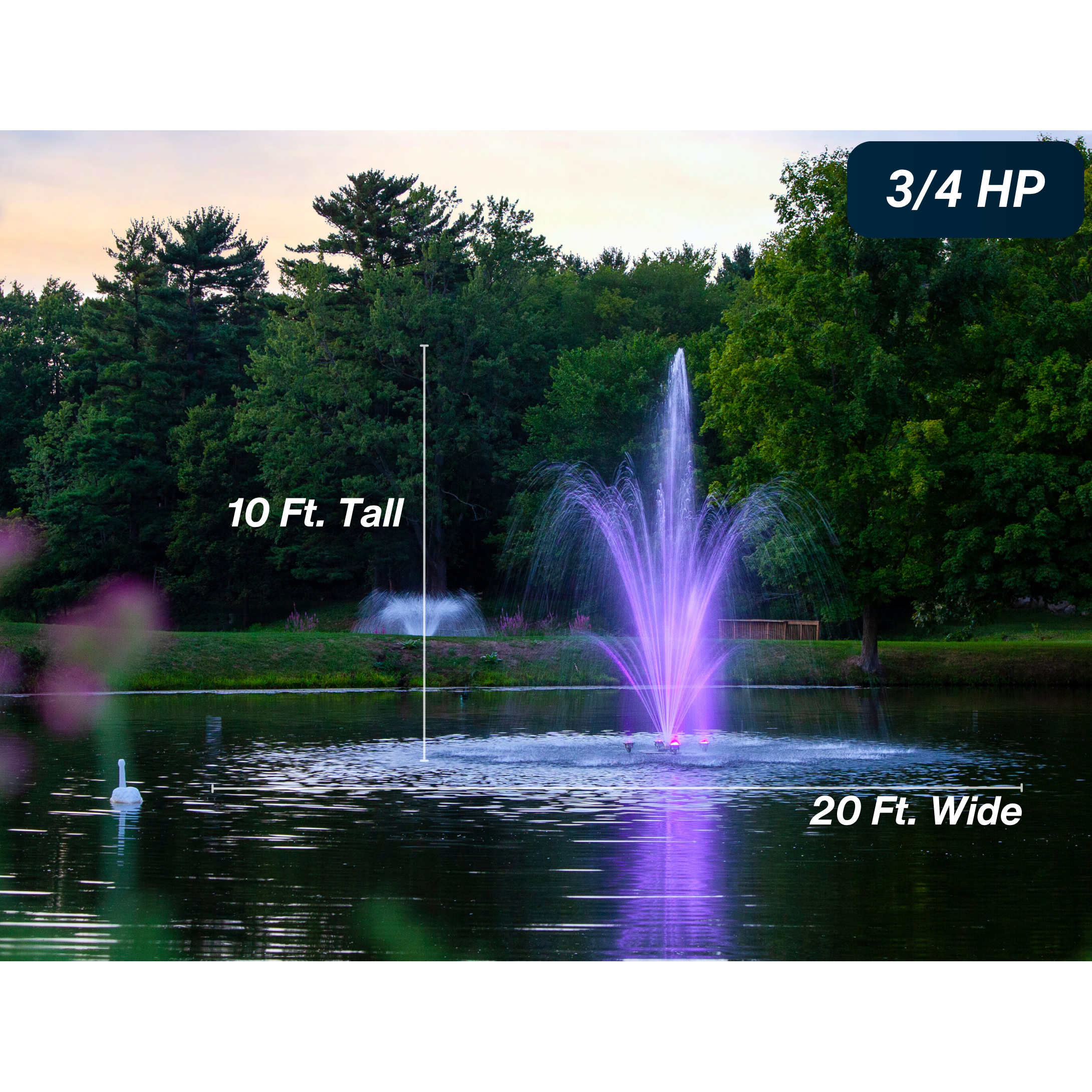 Scott Aerator Amherst Pond Fountain
