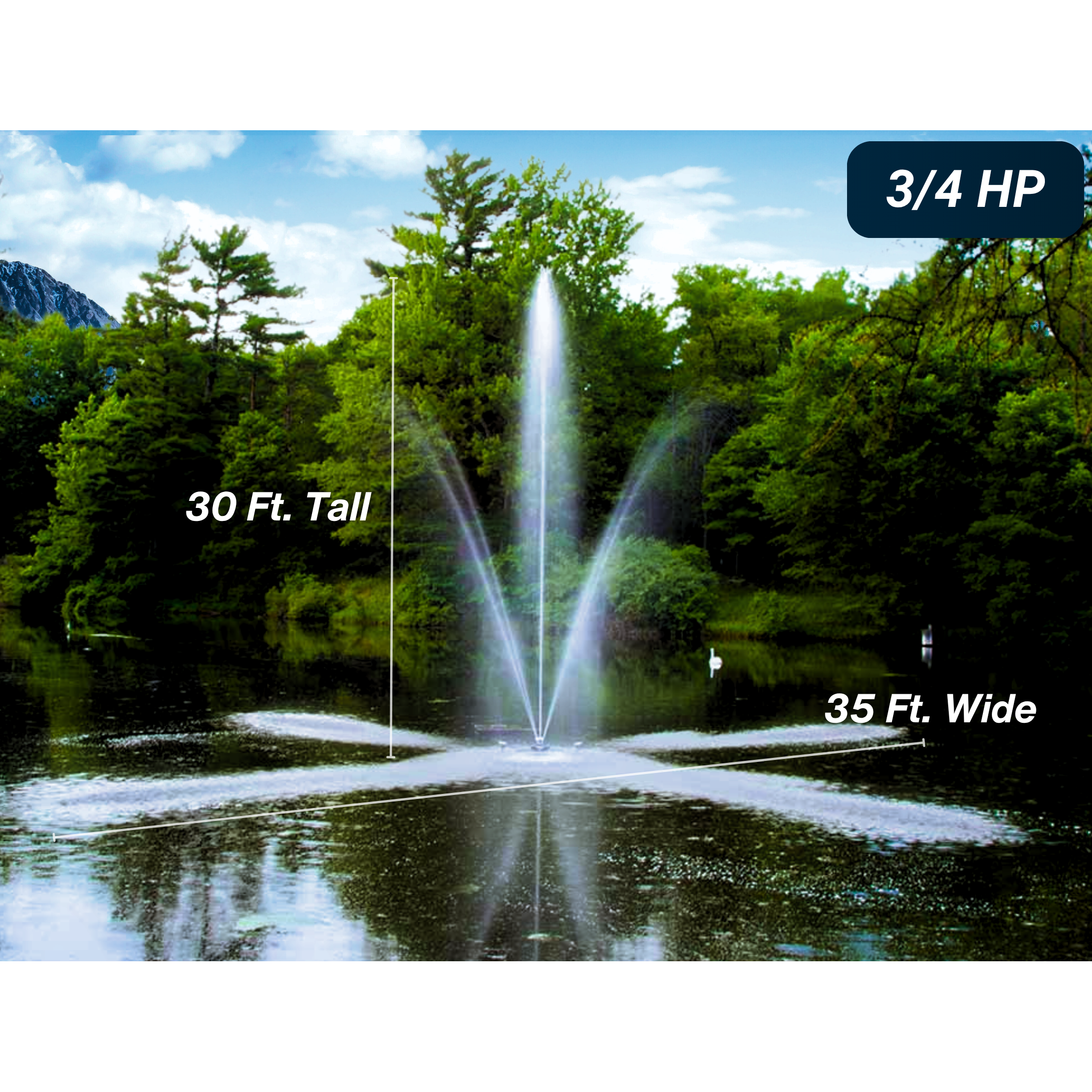 Scott Aerator Clover Pond Fountain