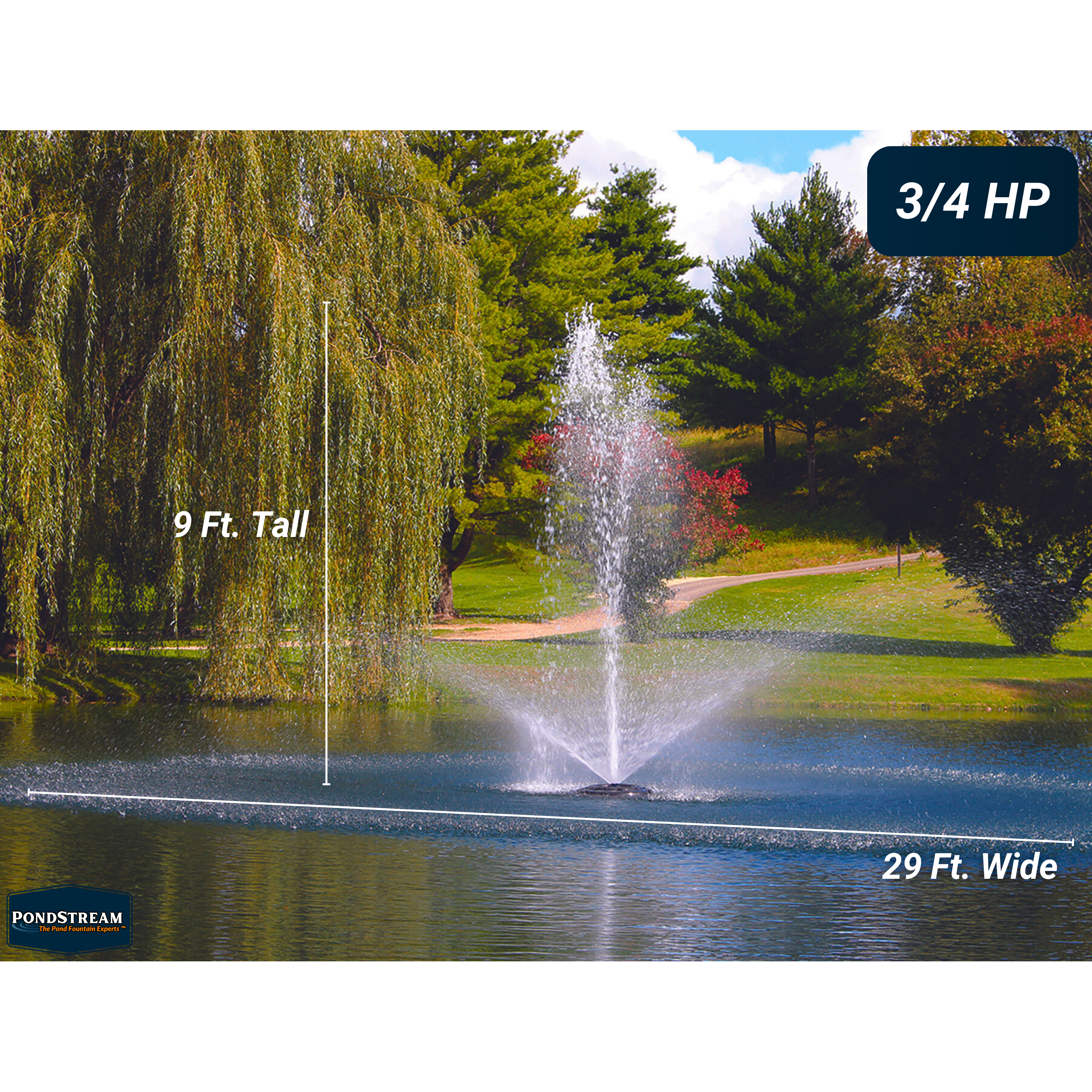 Kasco J Series Residential Pond Fountain