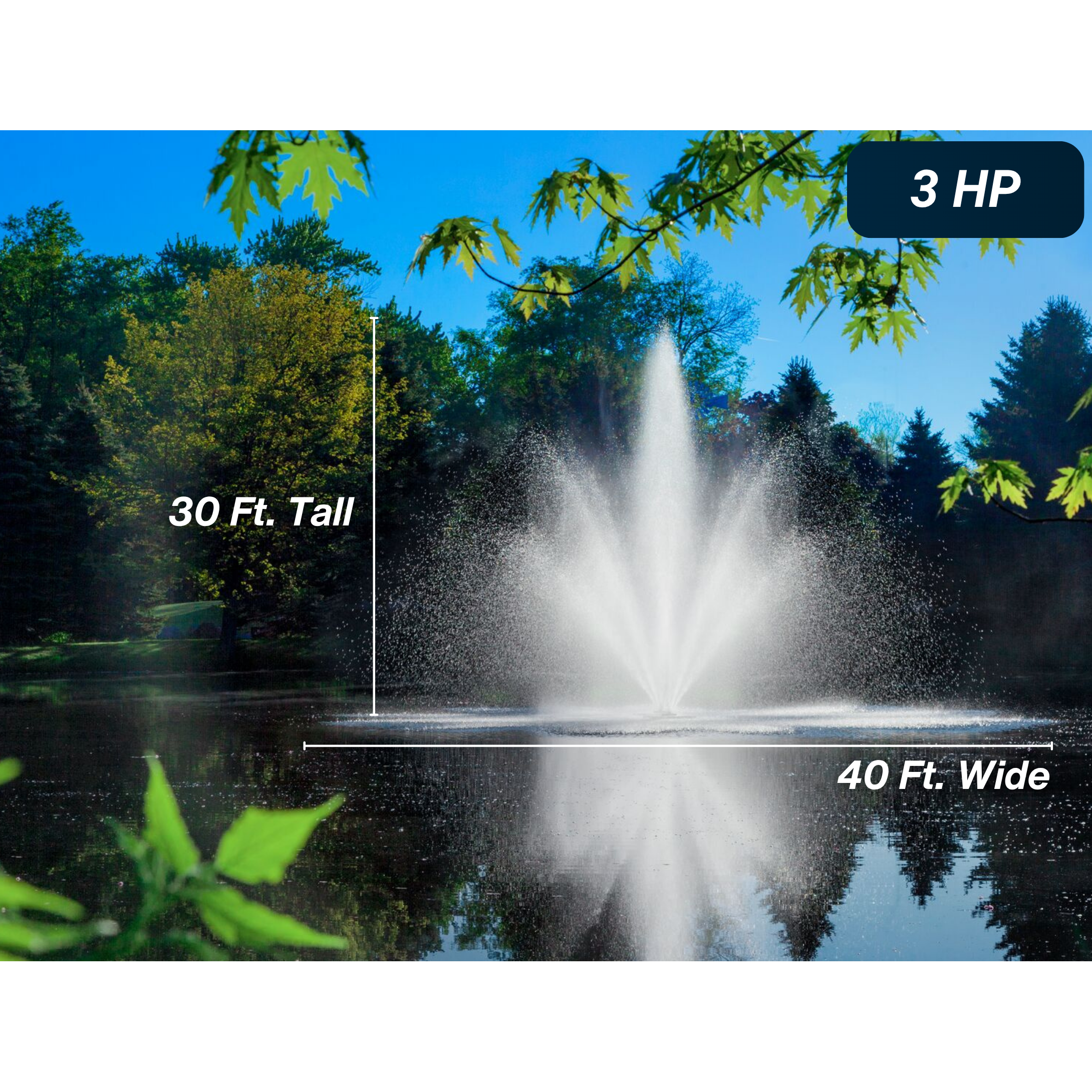 Scott Aerator Cambridge Pond Fountain