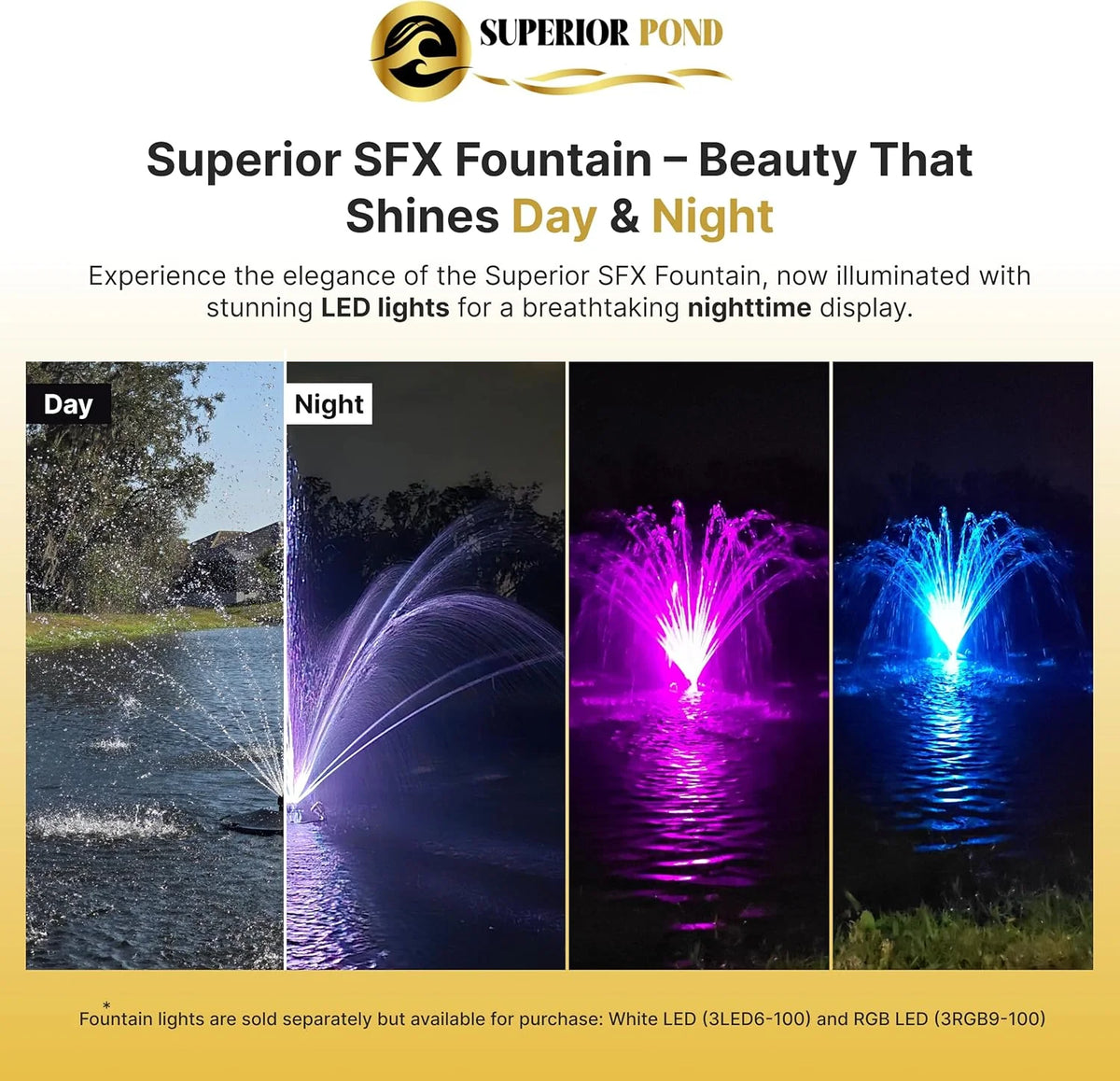 Superior Pond SFX 4-In-1 Pond Fountain