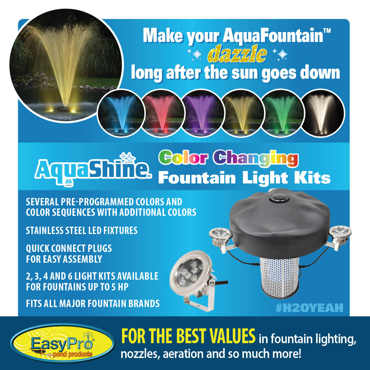 EasyPro AquaFountain Pond Fountain