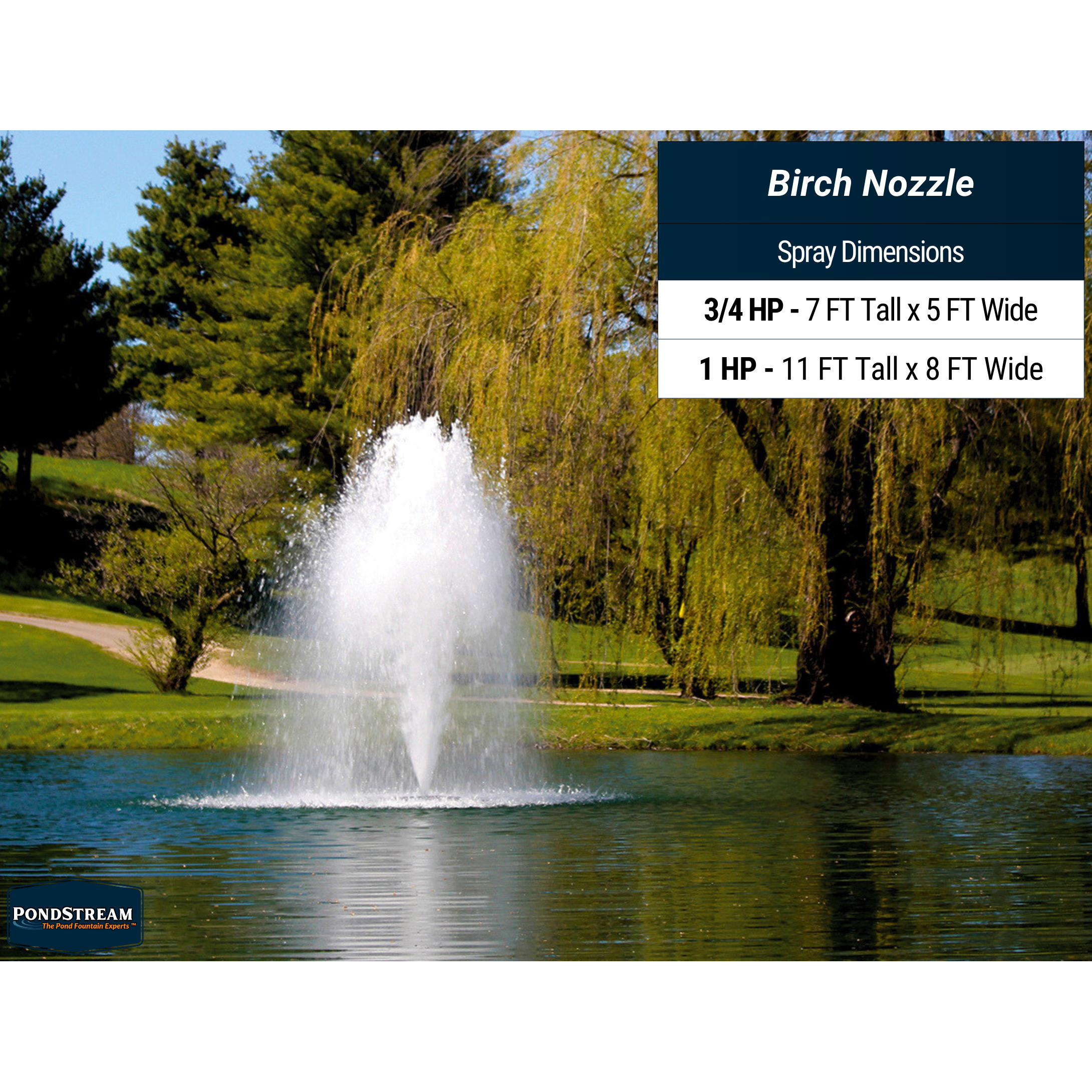 Kasco J Series 5-In-1 Residential Pond Fountain