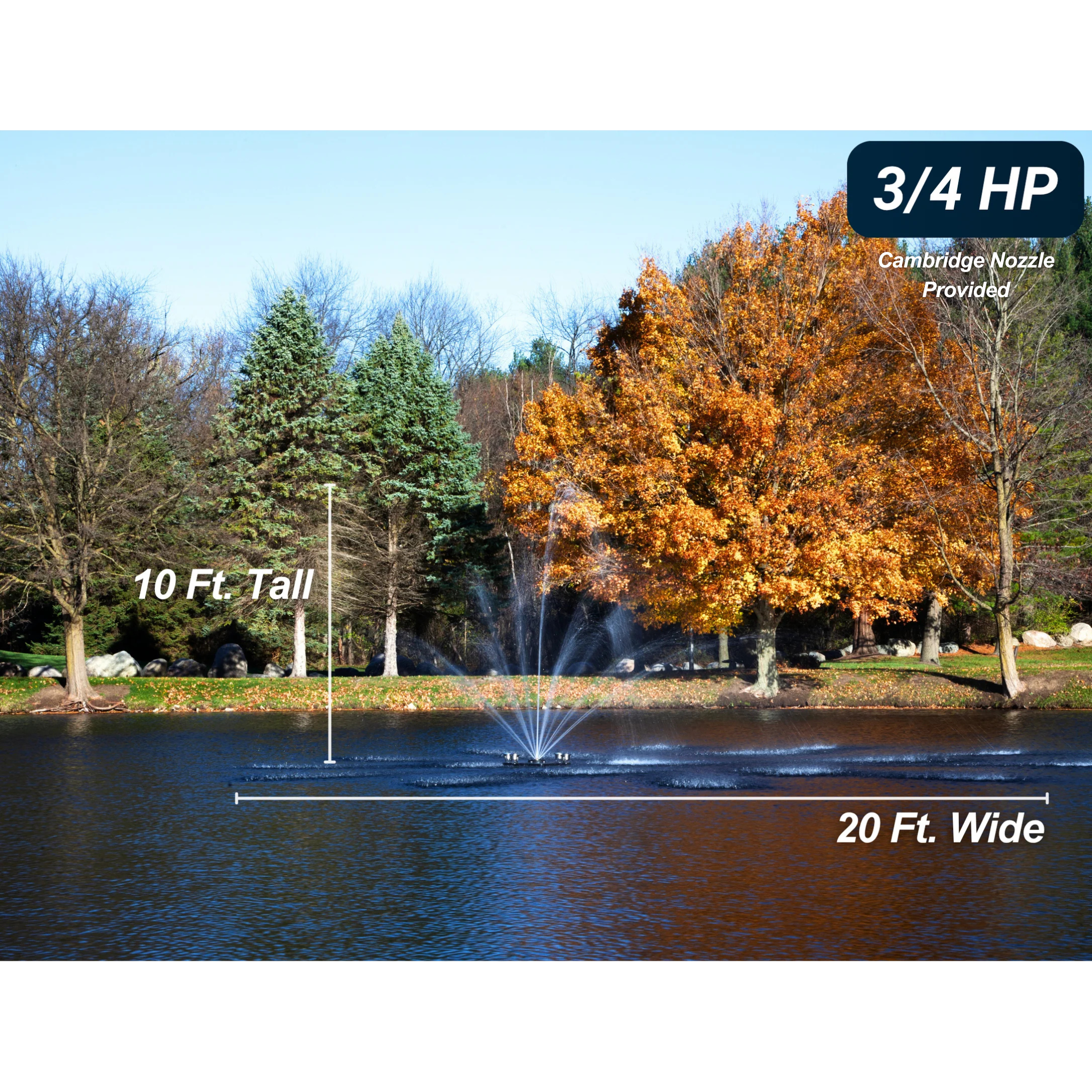 Scott Aerator Cambridge Pond Fountain