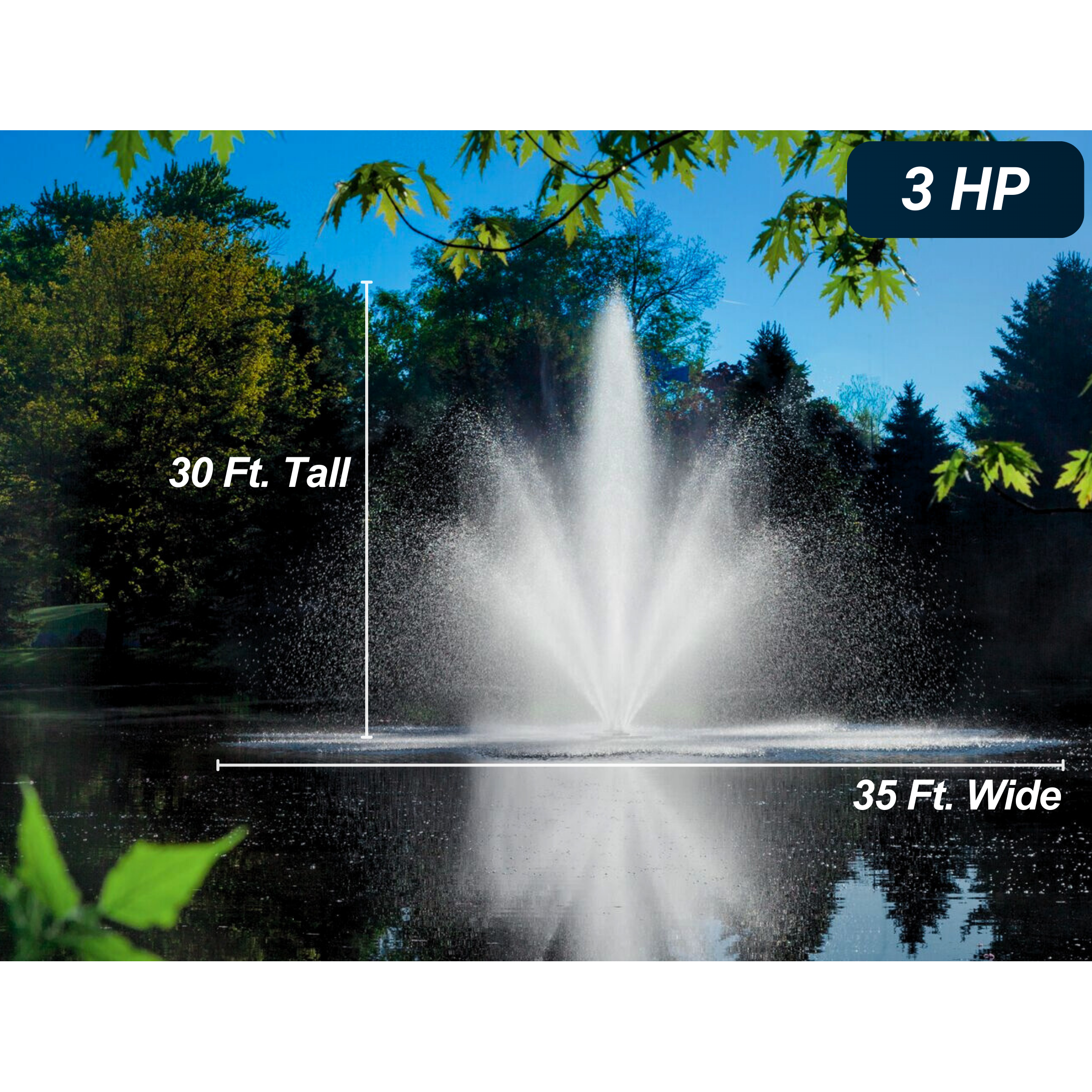 Scott Aerator Cambridge Pond Fountain