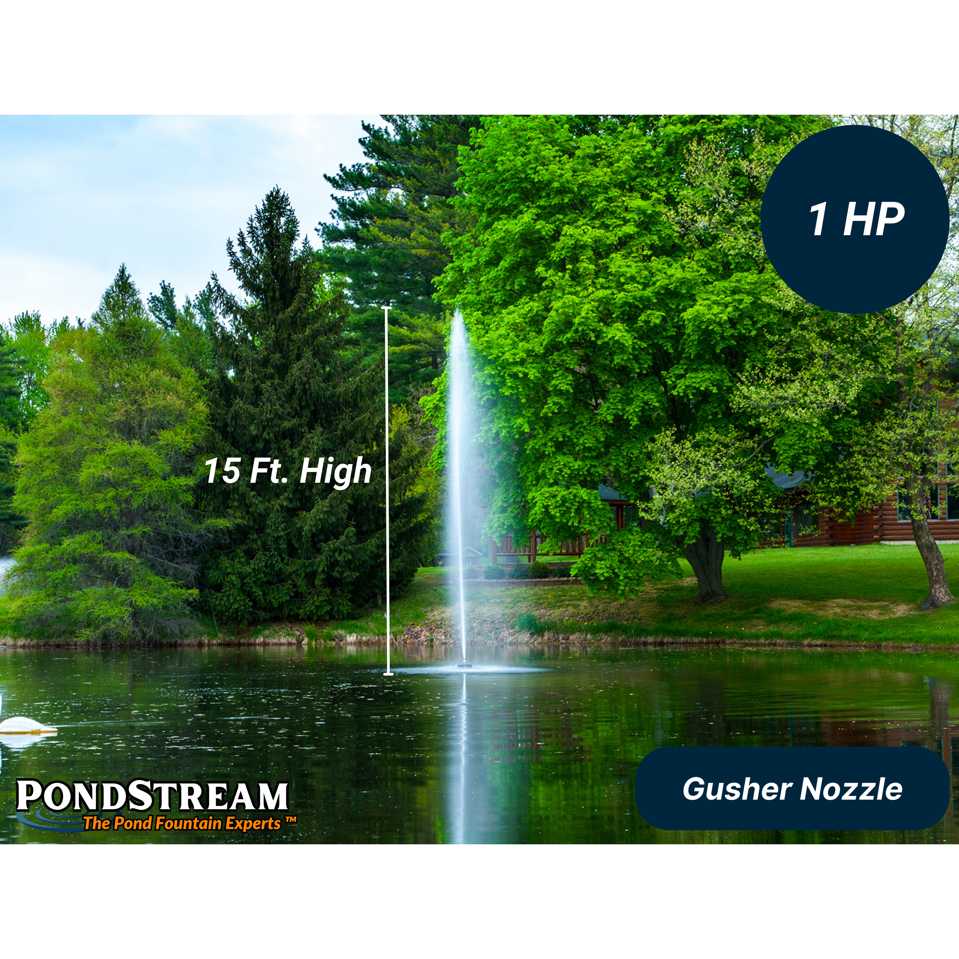 Scott Aerator Triad Pond Fountain