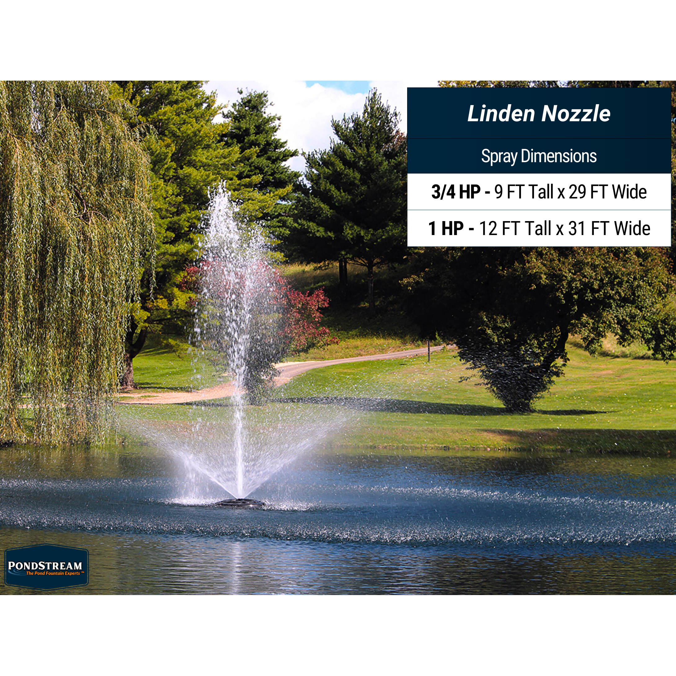 Kasco J Series 5-In-1 Residential Pond Fountain