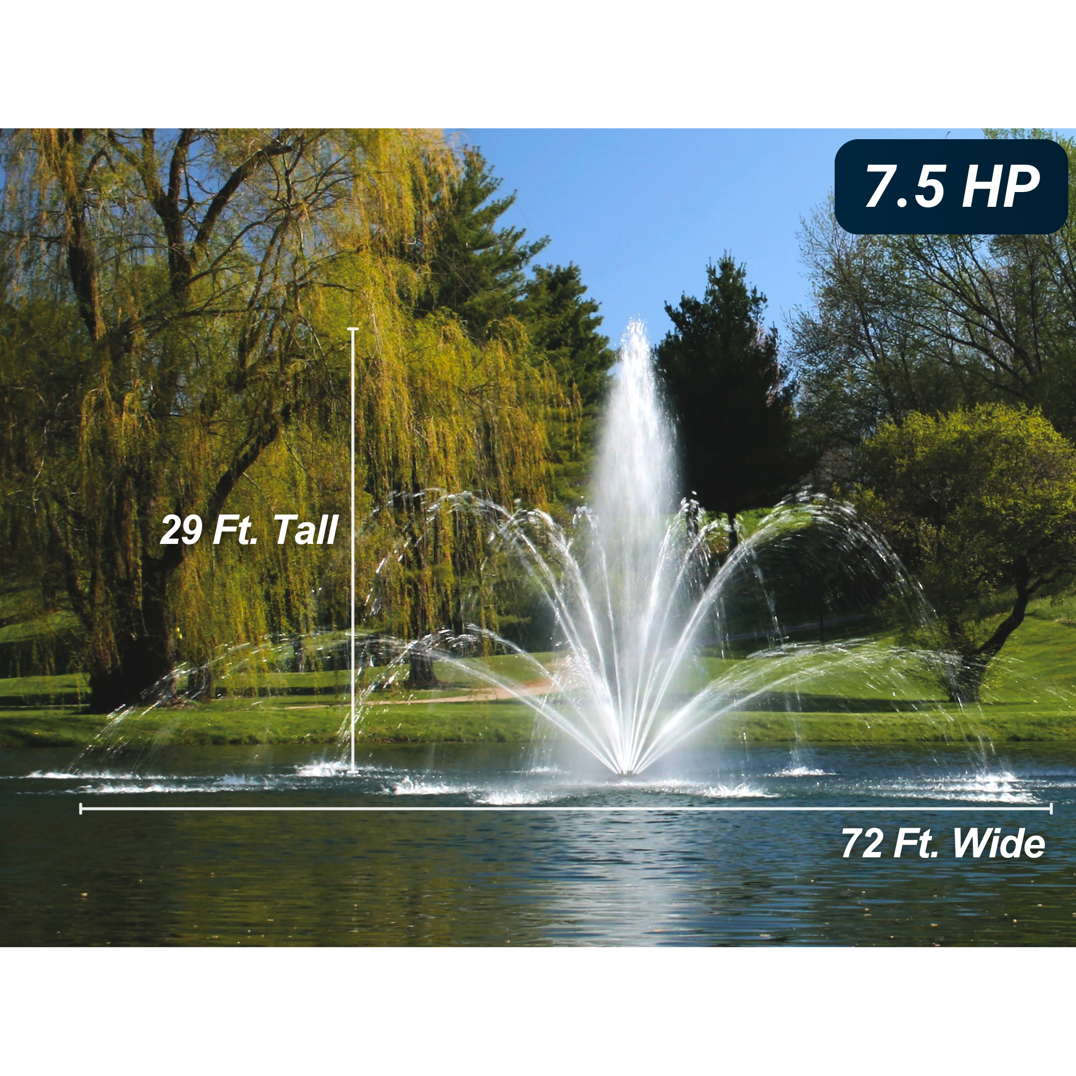 Kasco Mahogany Pond Fountain