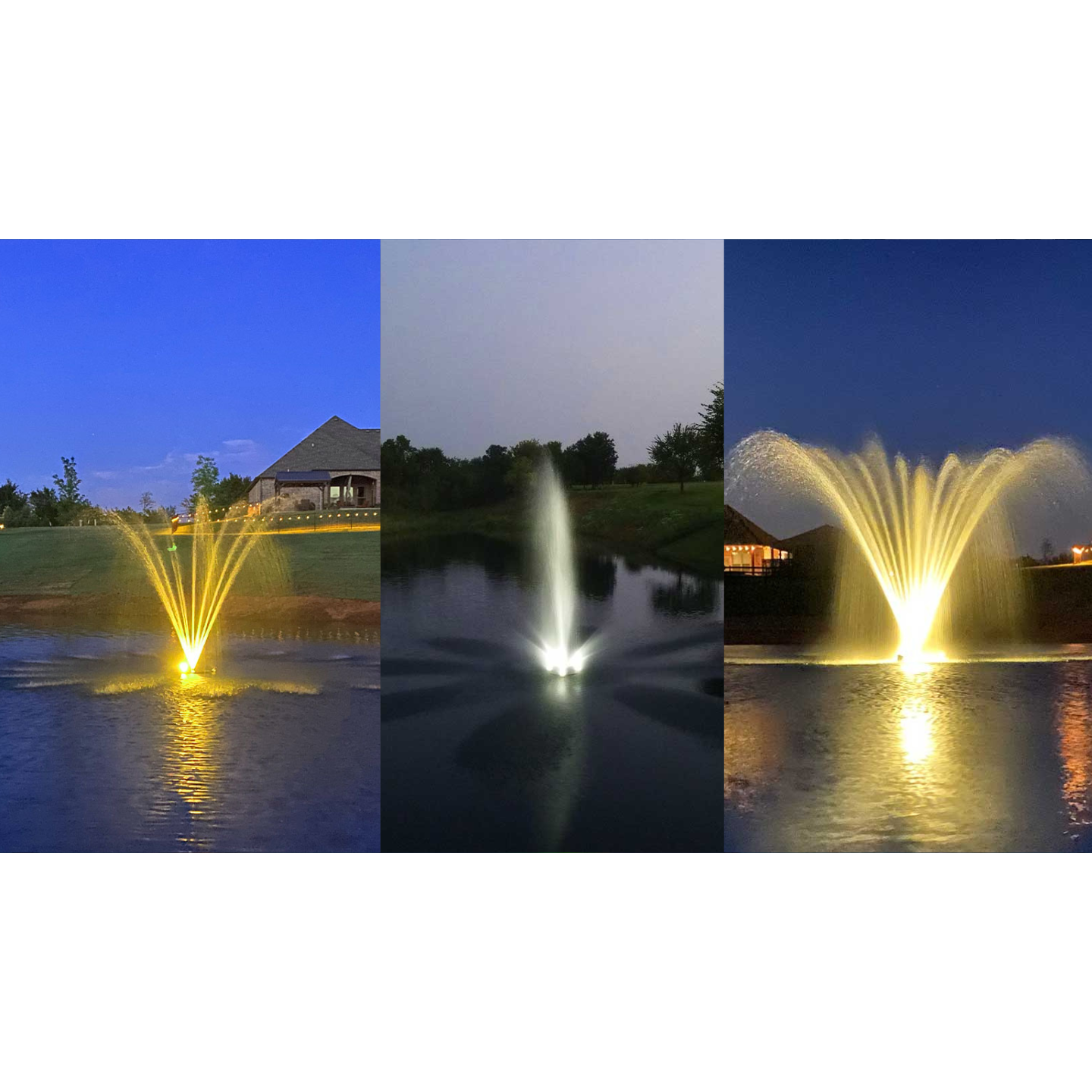 White Fountain Lights