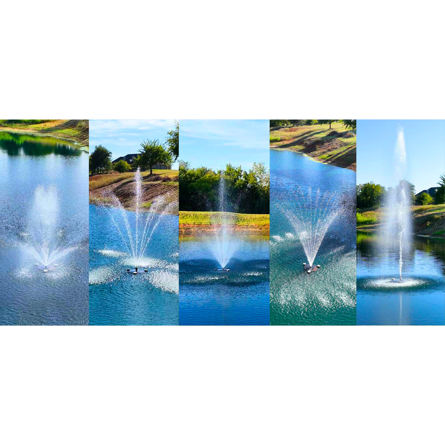 PondSelect Stainless Steel Series Pond Fountain