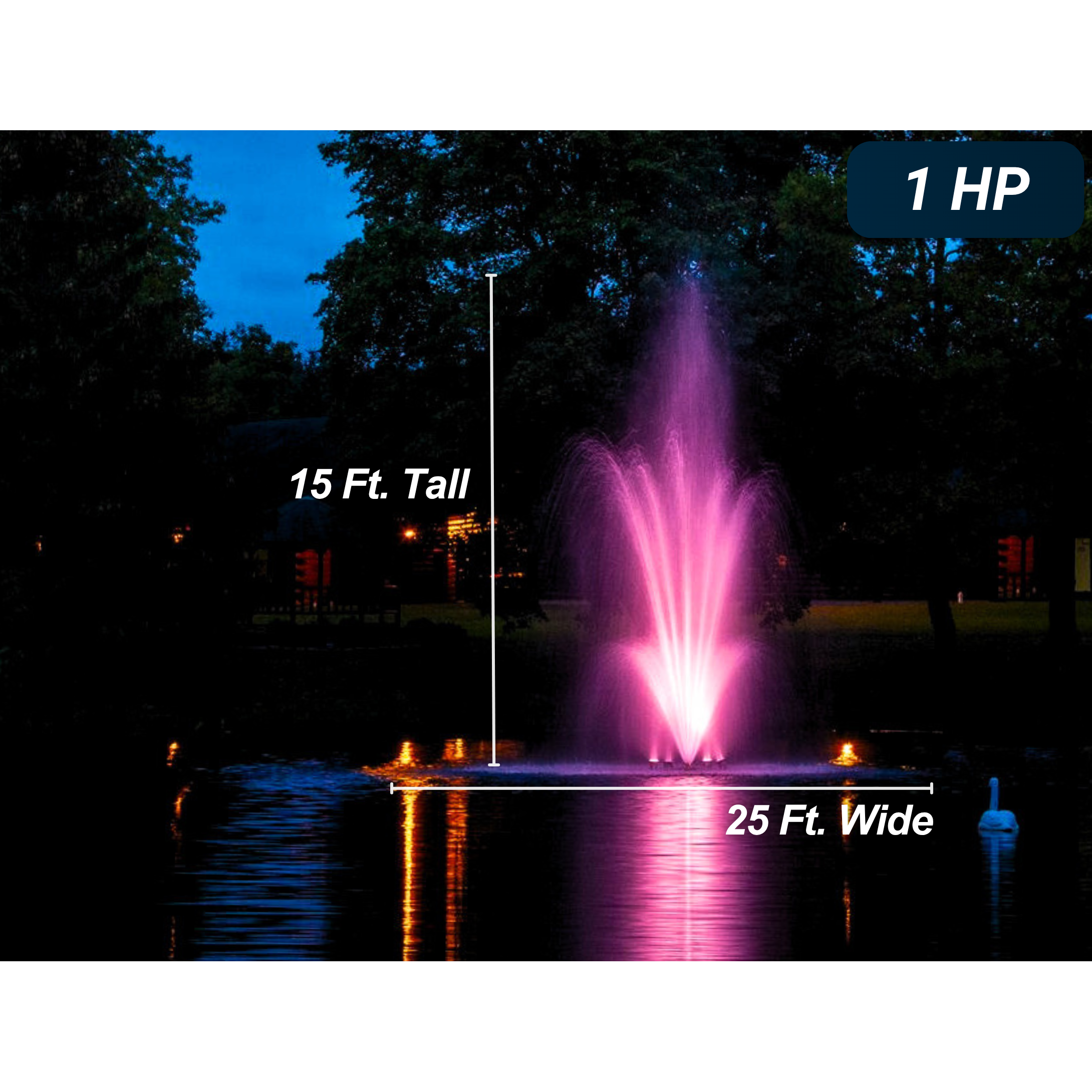 Scott Aerator Amherst 1 HP Pond Fountain