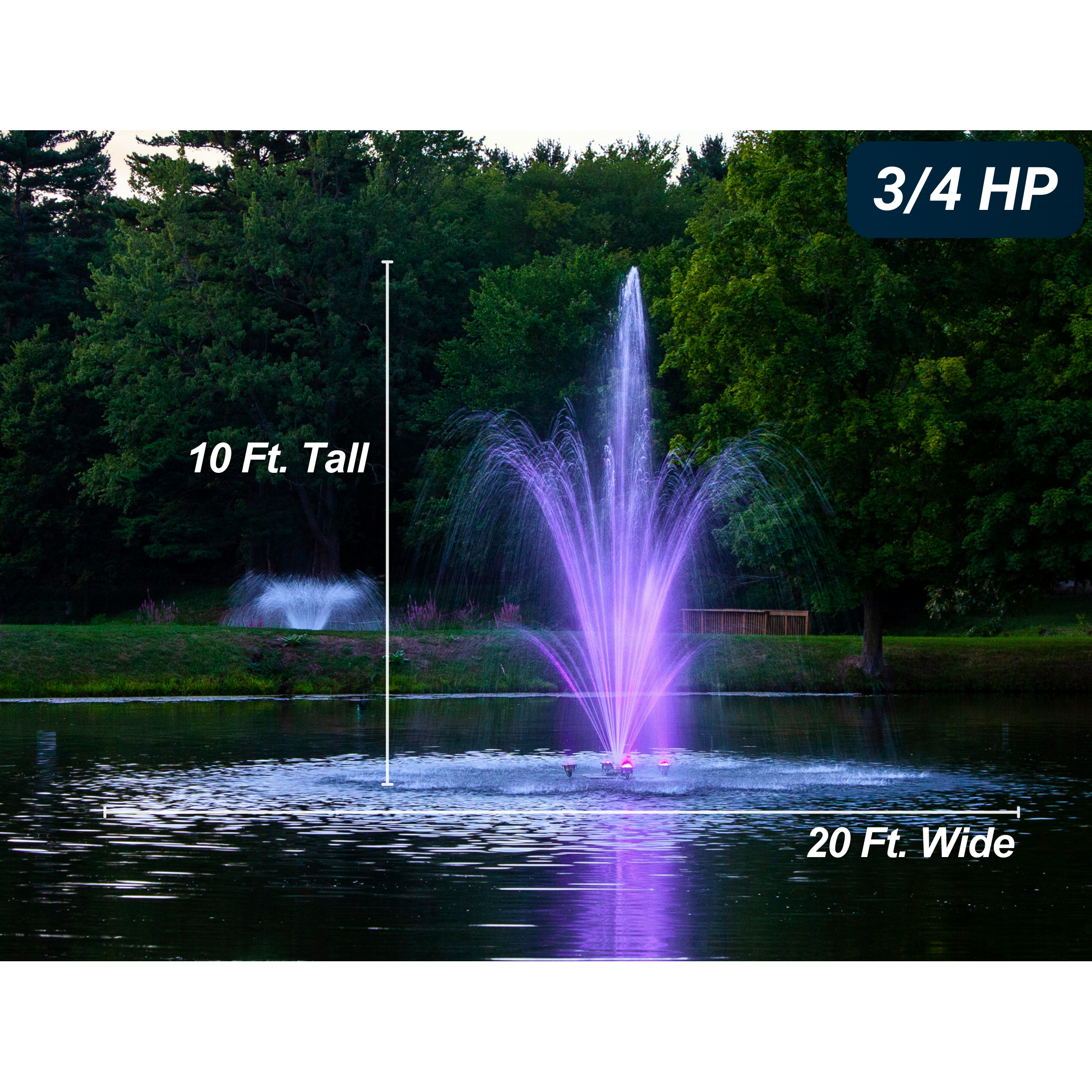 Scott Aerator Amherst 3/4 HP Pond Fountain