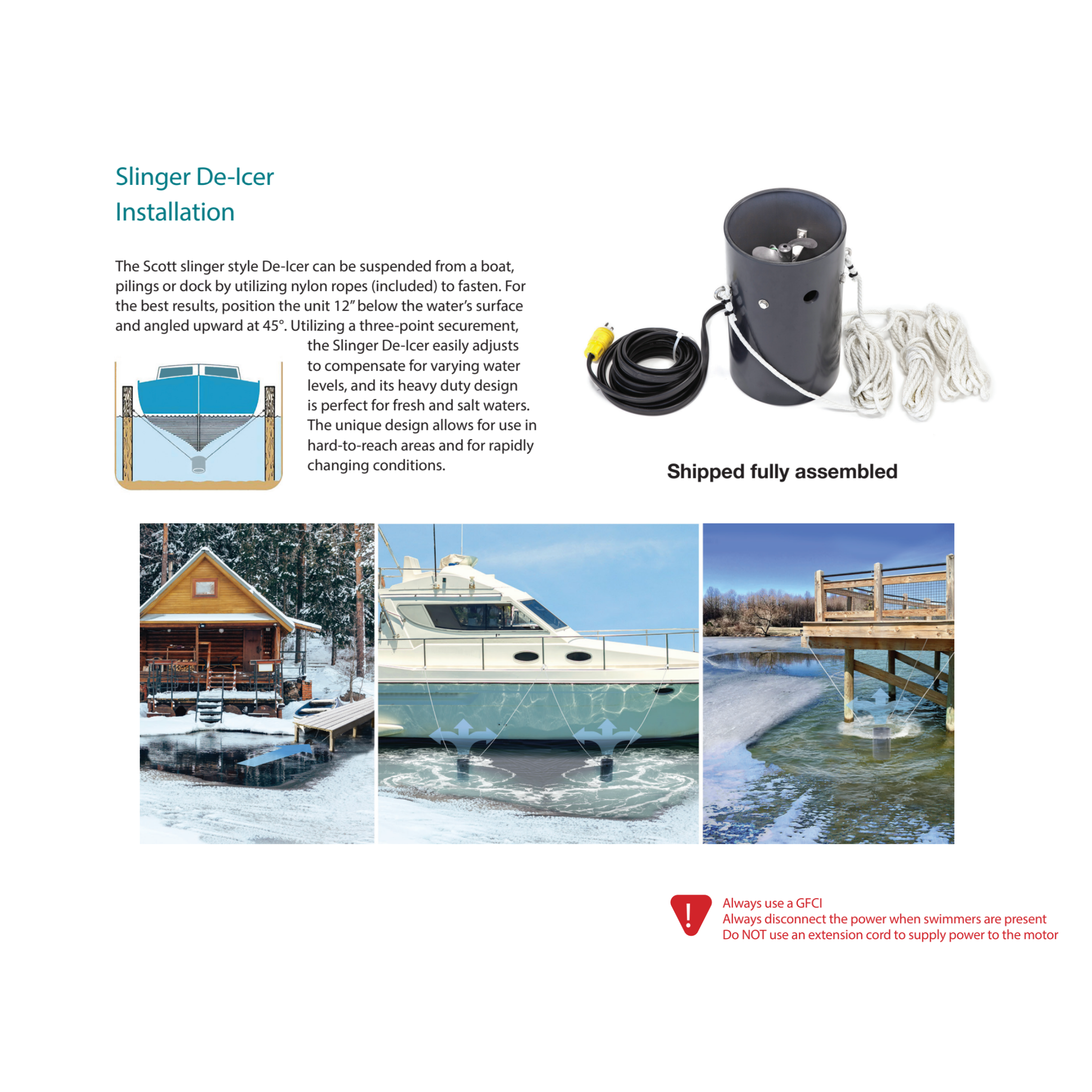 Scott Aerator Slinger Dock De-Icer