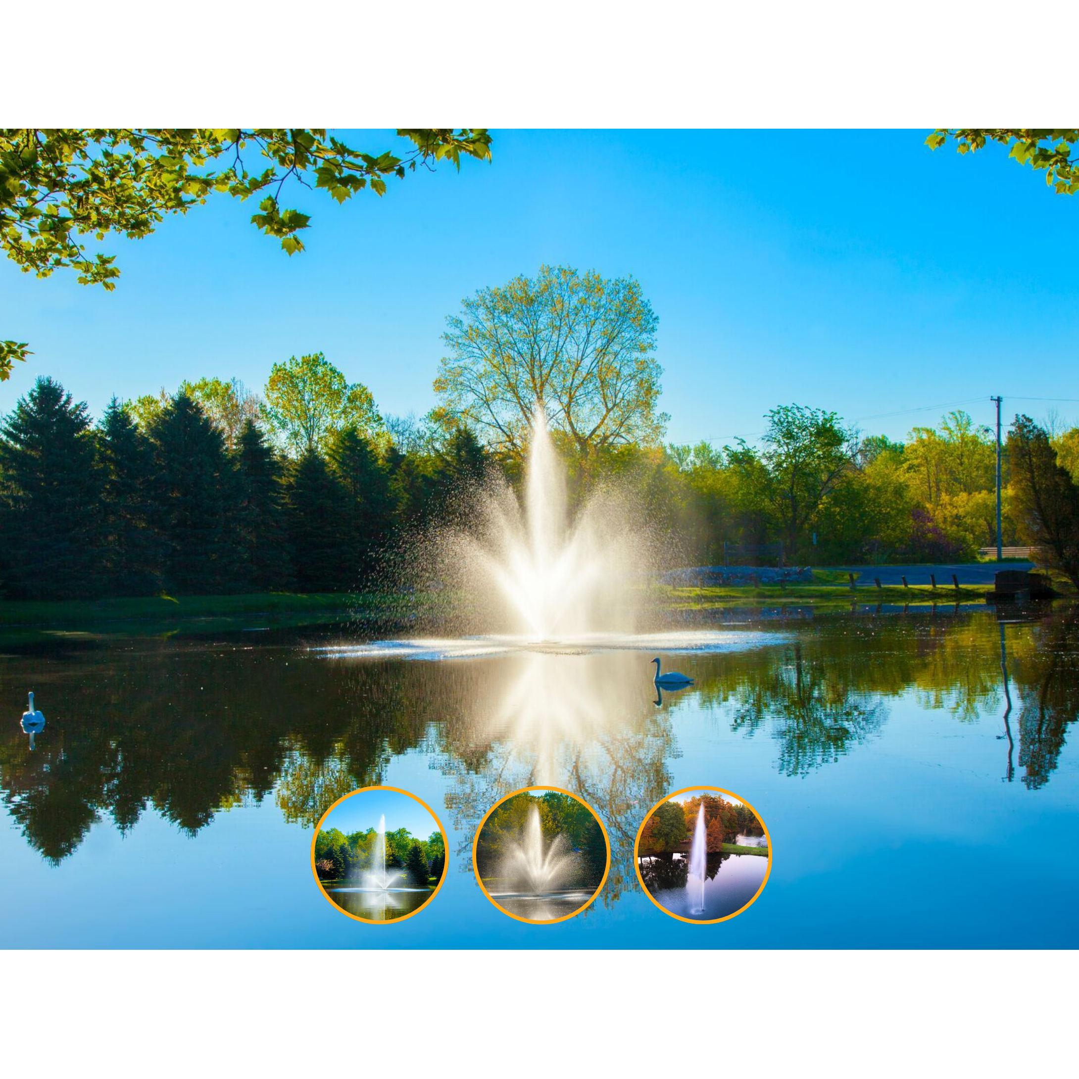 Scott Aerator Triad 3-In-1 Pond Fountain