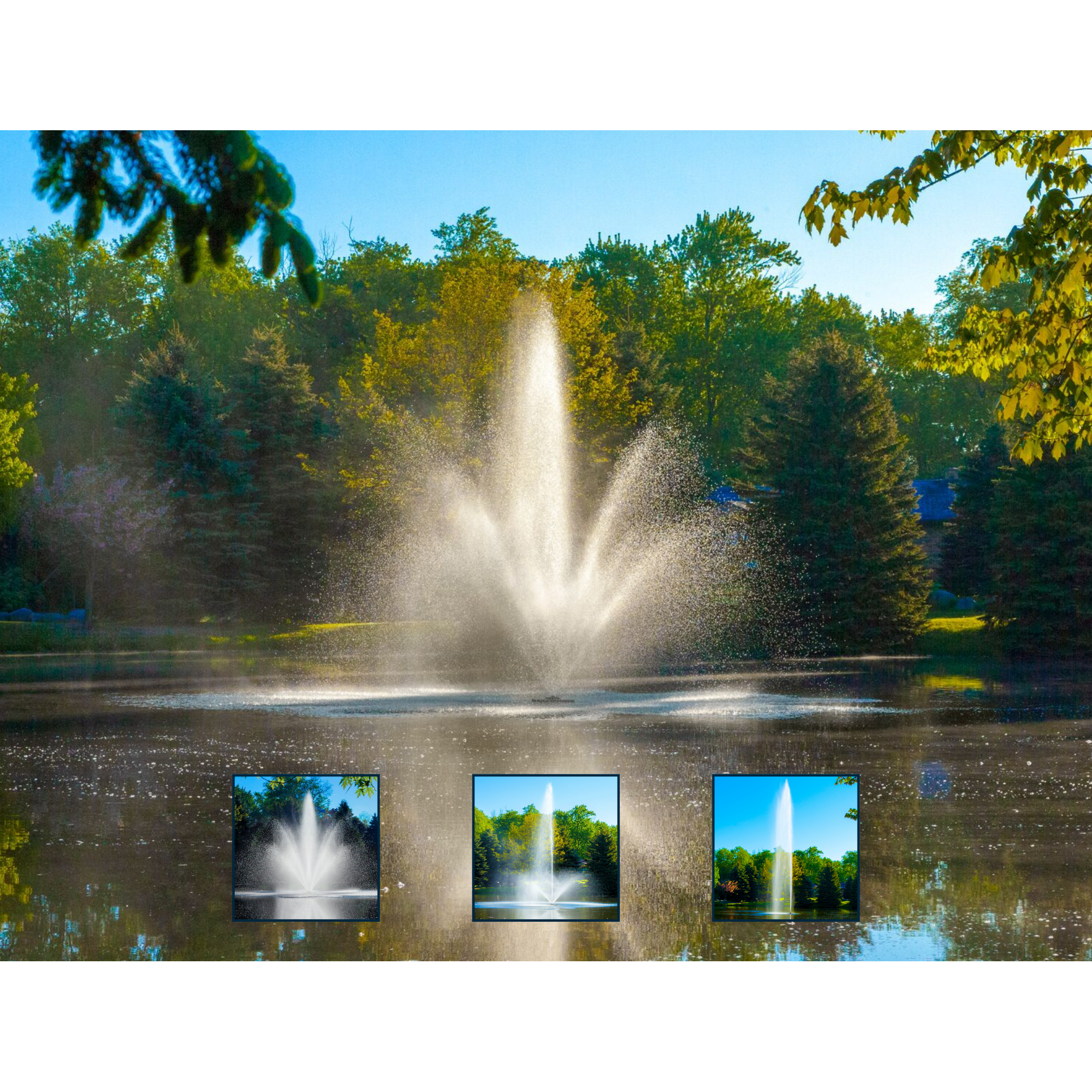 Scott Aerator Triad Pond Fountain