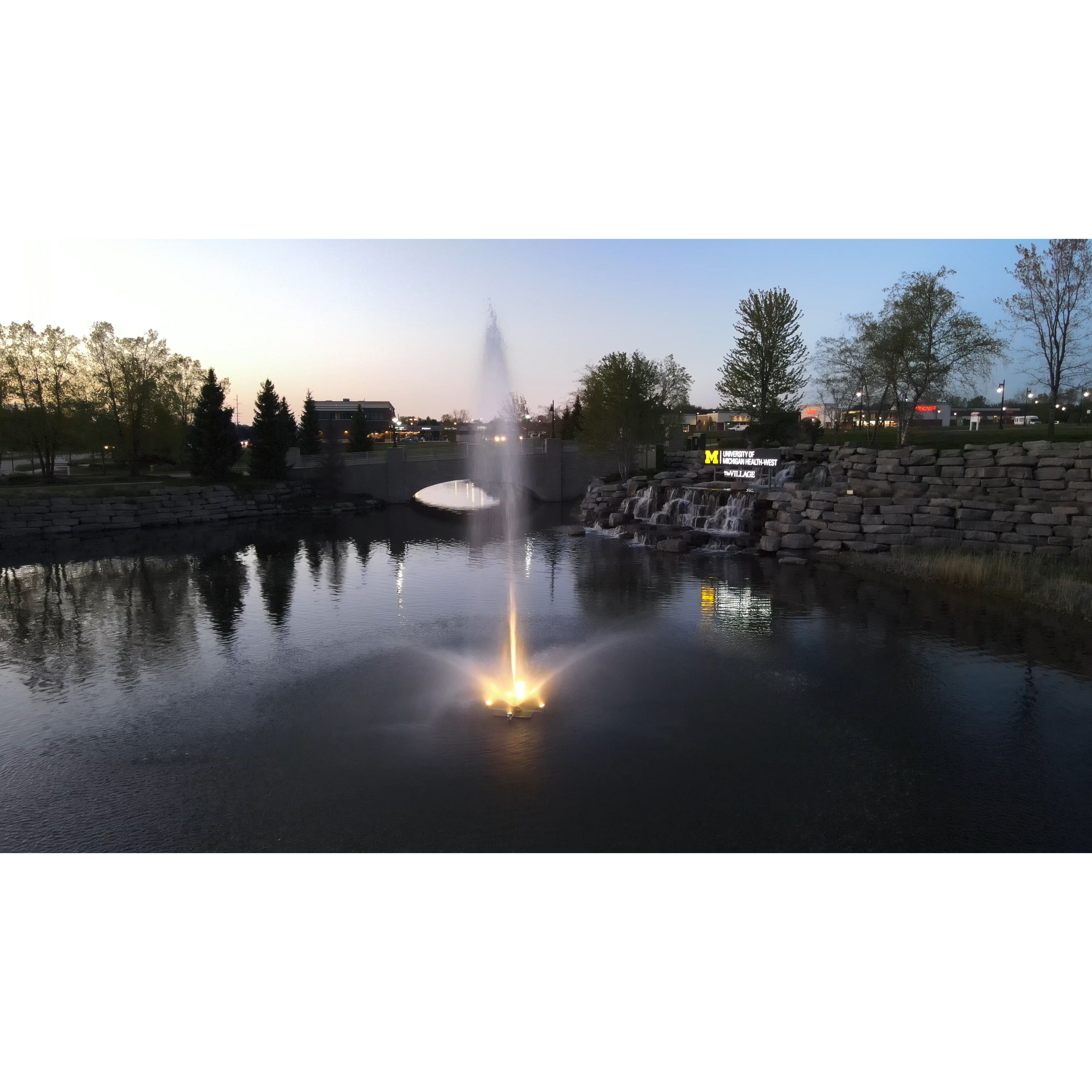 Scott Aerator Triad Pond Fountain