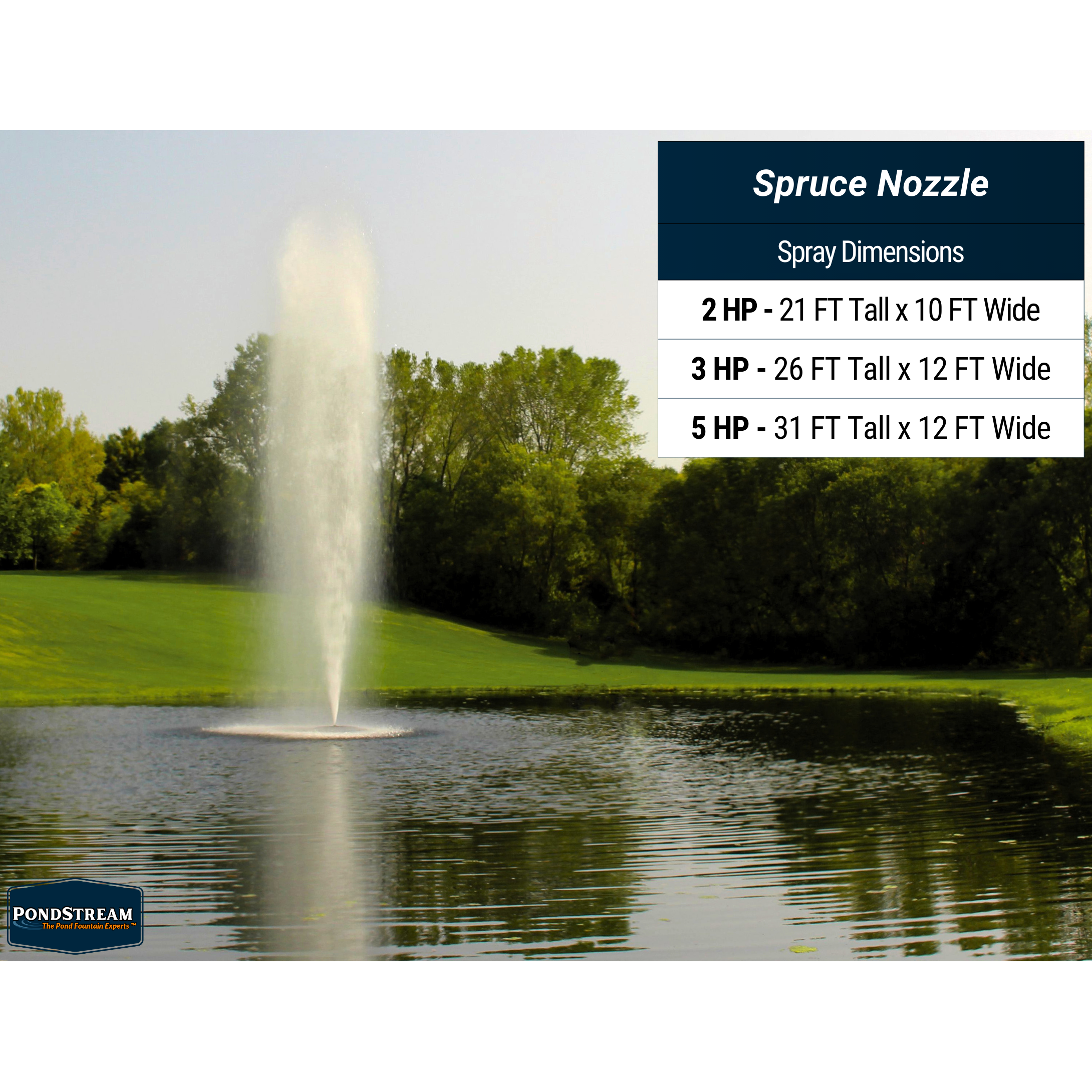 Kasco J Series 5-In-1 Commercial Pond Fountain