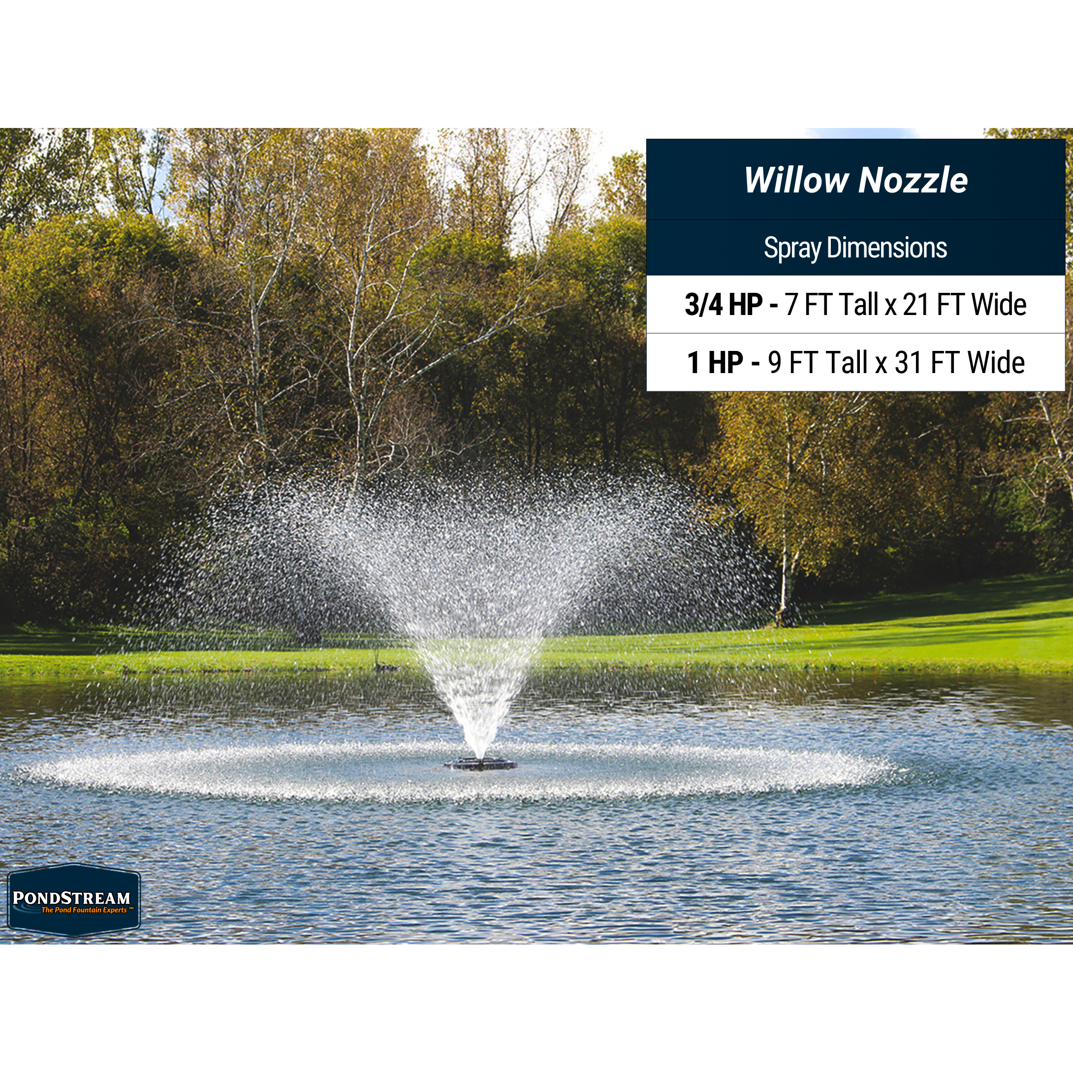 Kasco J Series 5-In-1 Residential Pond Fountain