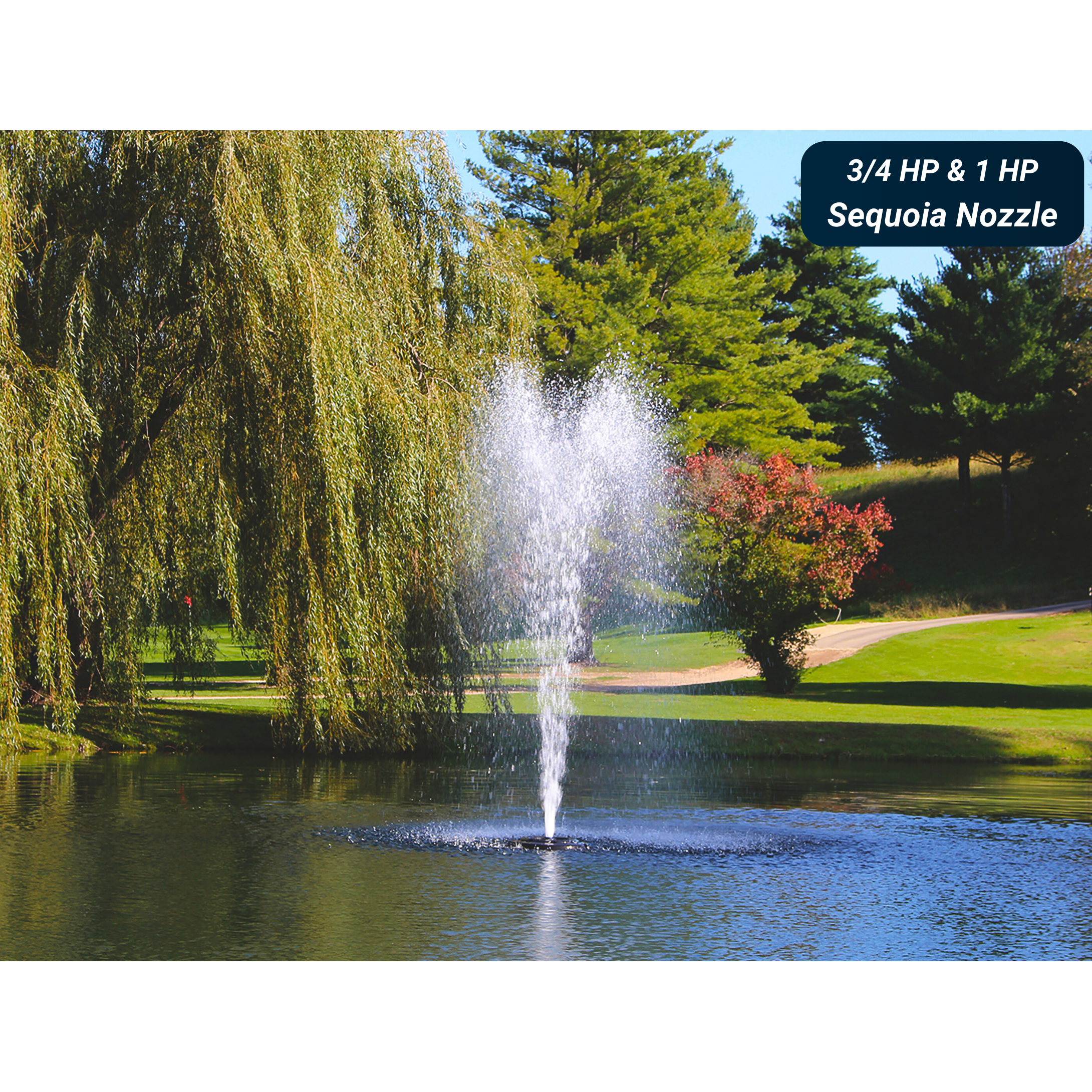 Kasco J Series 5-In-1 Pond Fountain