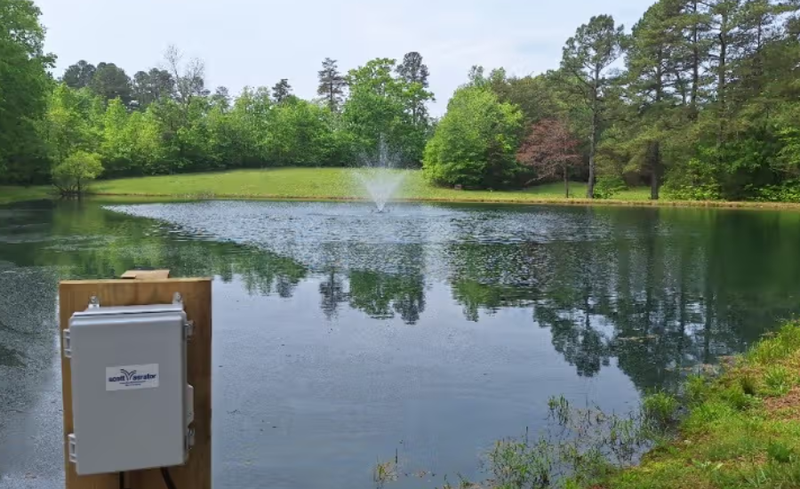 Scott Aerator Amherst In Customers Pond